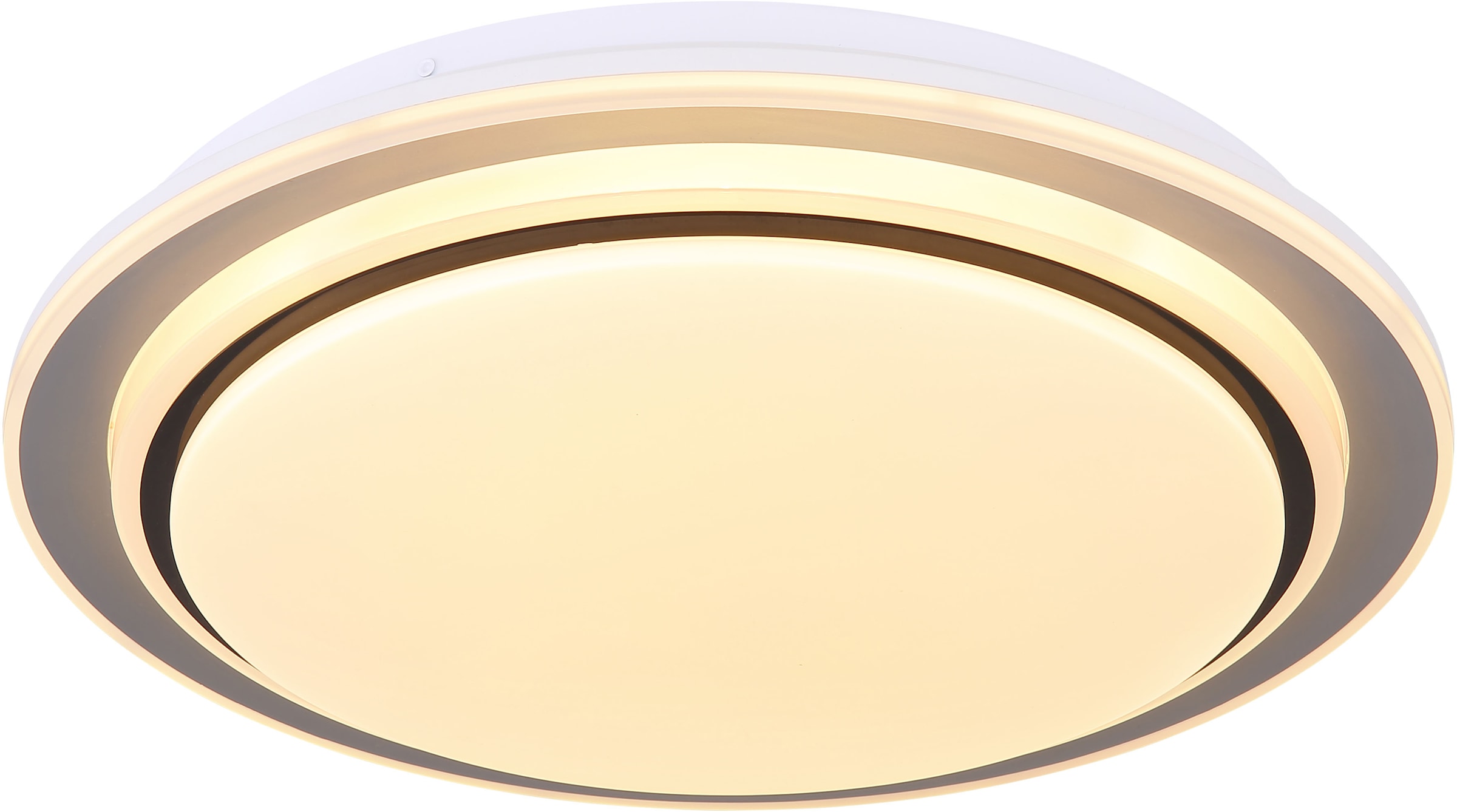 GLOBO LIGHTING LED Deckenleuchte »FOPPA«, Leuchtmittel LED-Modul | LED fest integriert, Deckenlampe/rund/Wohnzimmer/Schlafzimmer/elegant/rot-grün-blau