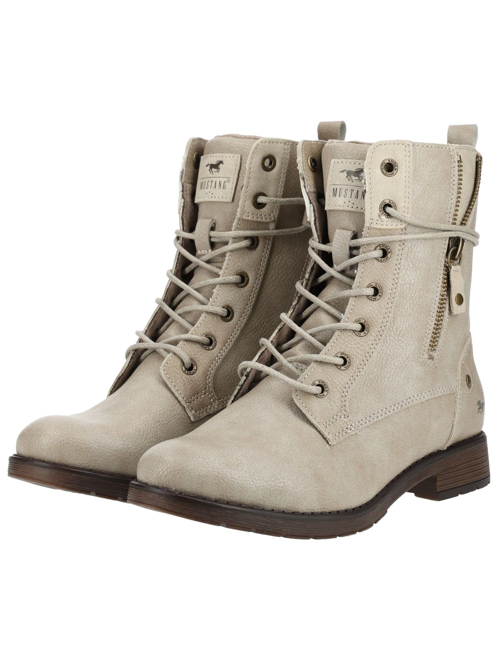 Mustang Shoes Schnürstiefelette »Mustang Shoes Stiefelette Lederimitat«