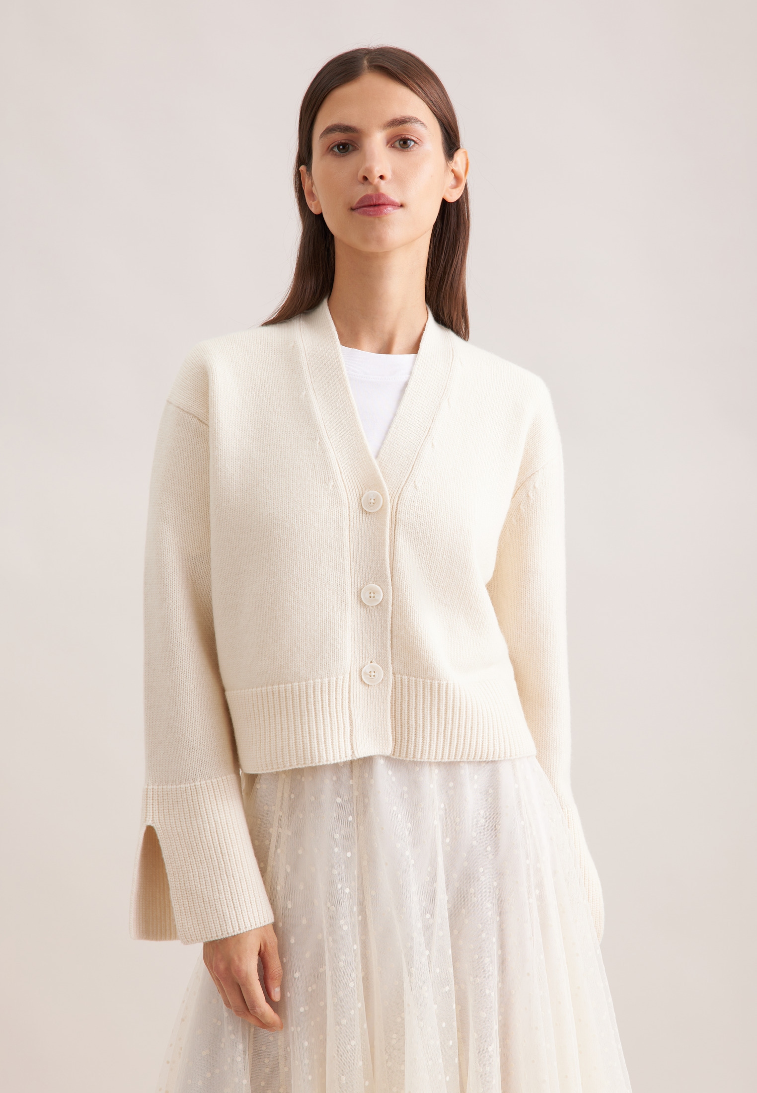 seidensticker Strickjacke 1/1 V-Neck Uni