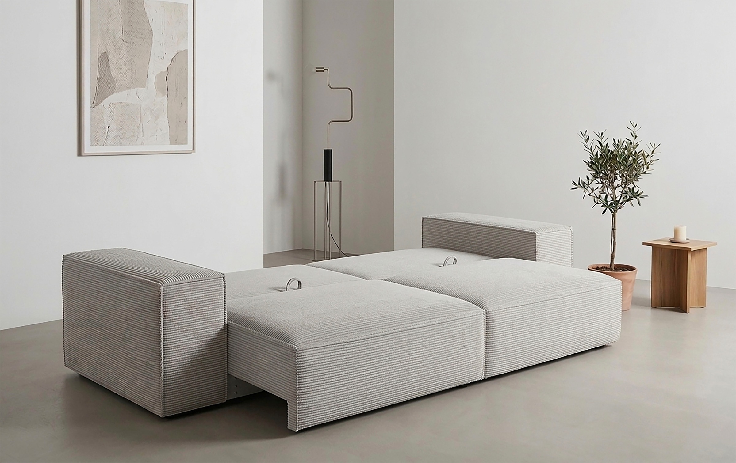Trends by HG Big-Sofa »CONOR« Schlaffunktion + Bettkasten
