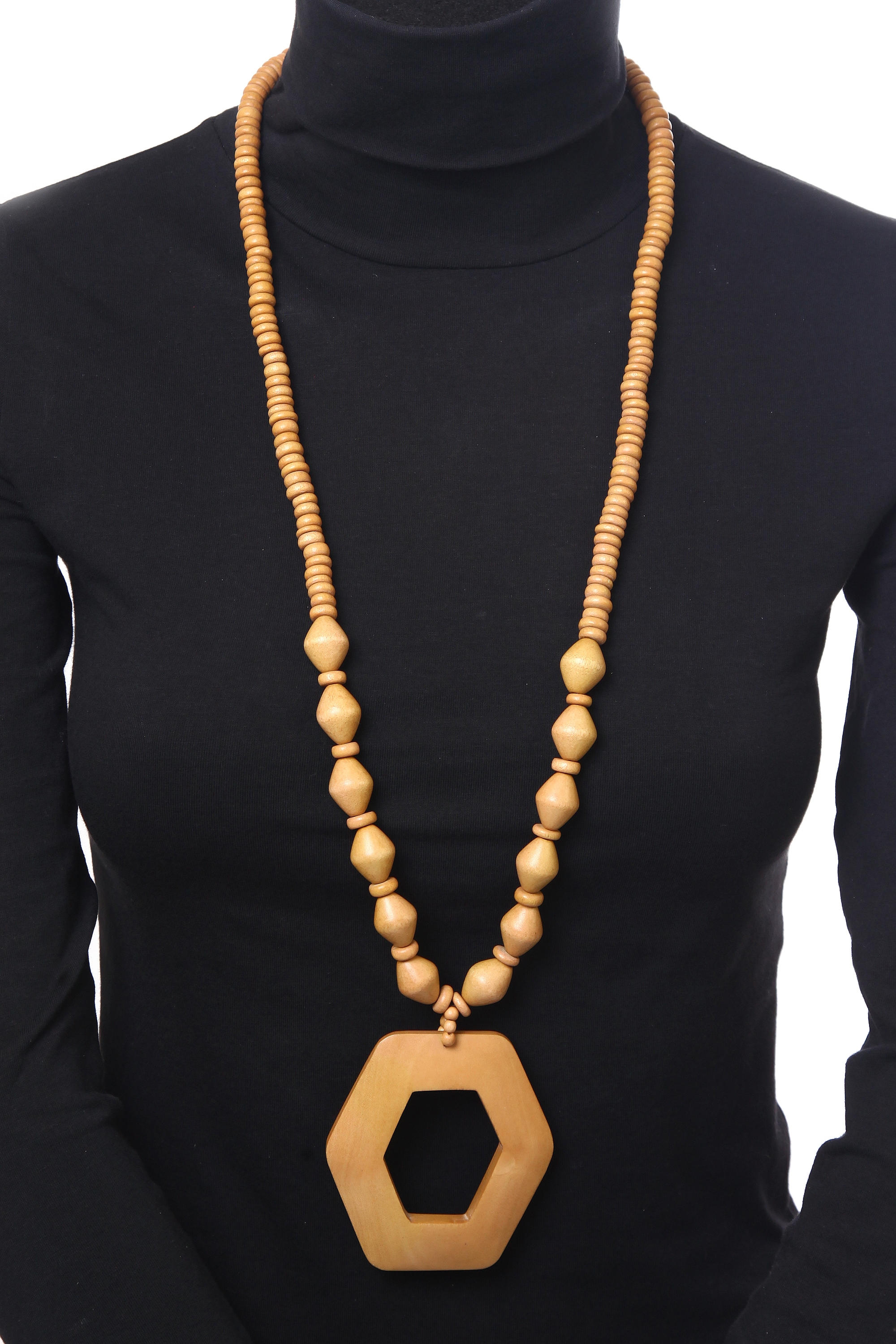 COLLEZIONE ALESSANDRO Lange Kette »Regina«, sechseckiger Behang