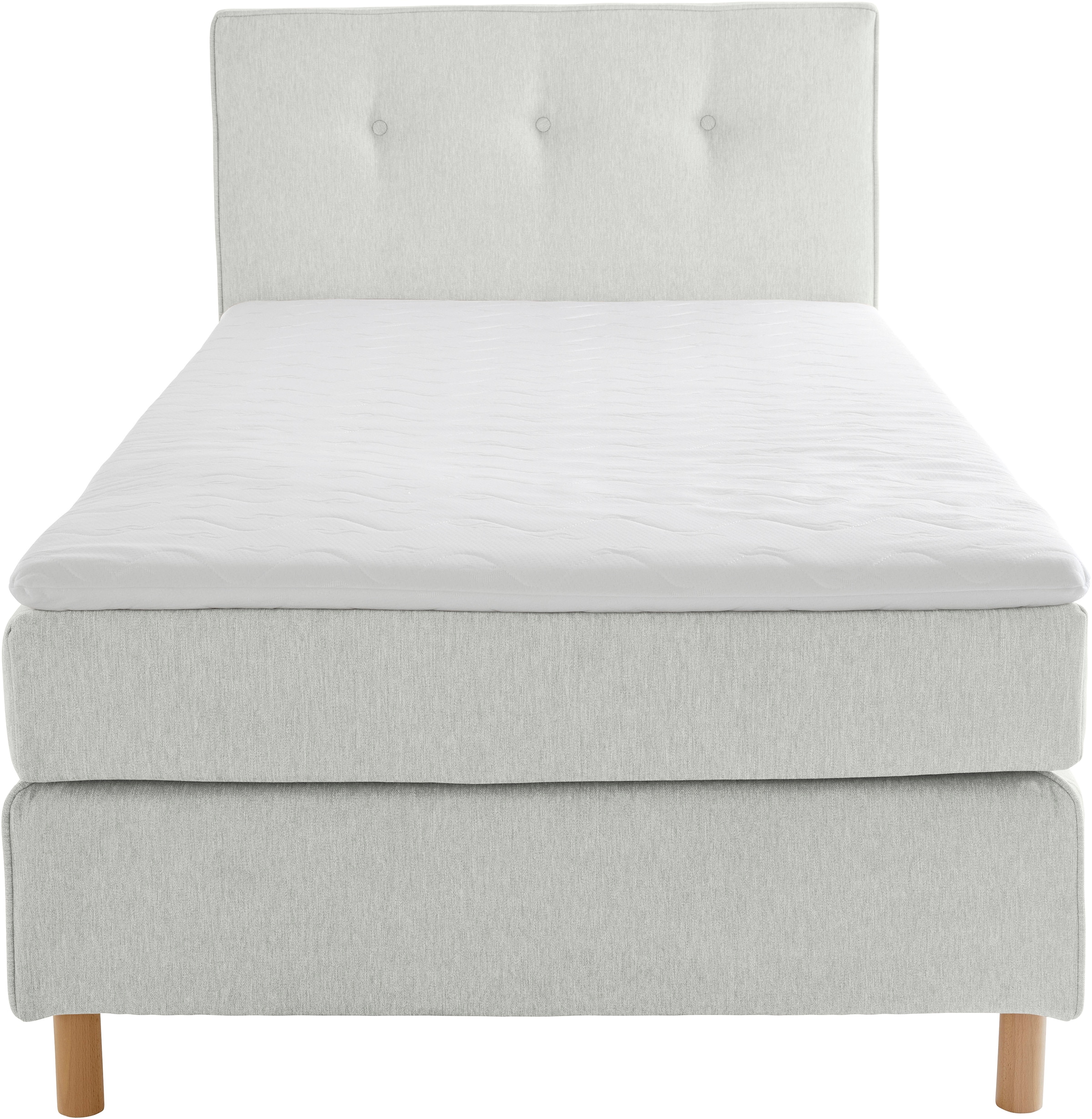 Home affaire Boxspringbett »Heimatblick 100x200cm beliebig erweiterbar zu Doppel- und Familienbett«, Einzelbett, Hotelbett erhältlich in H2,H3 & H4