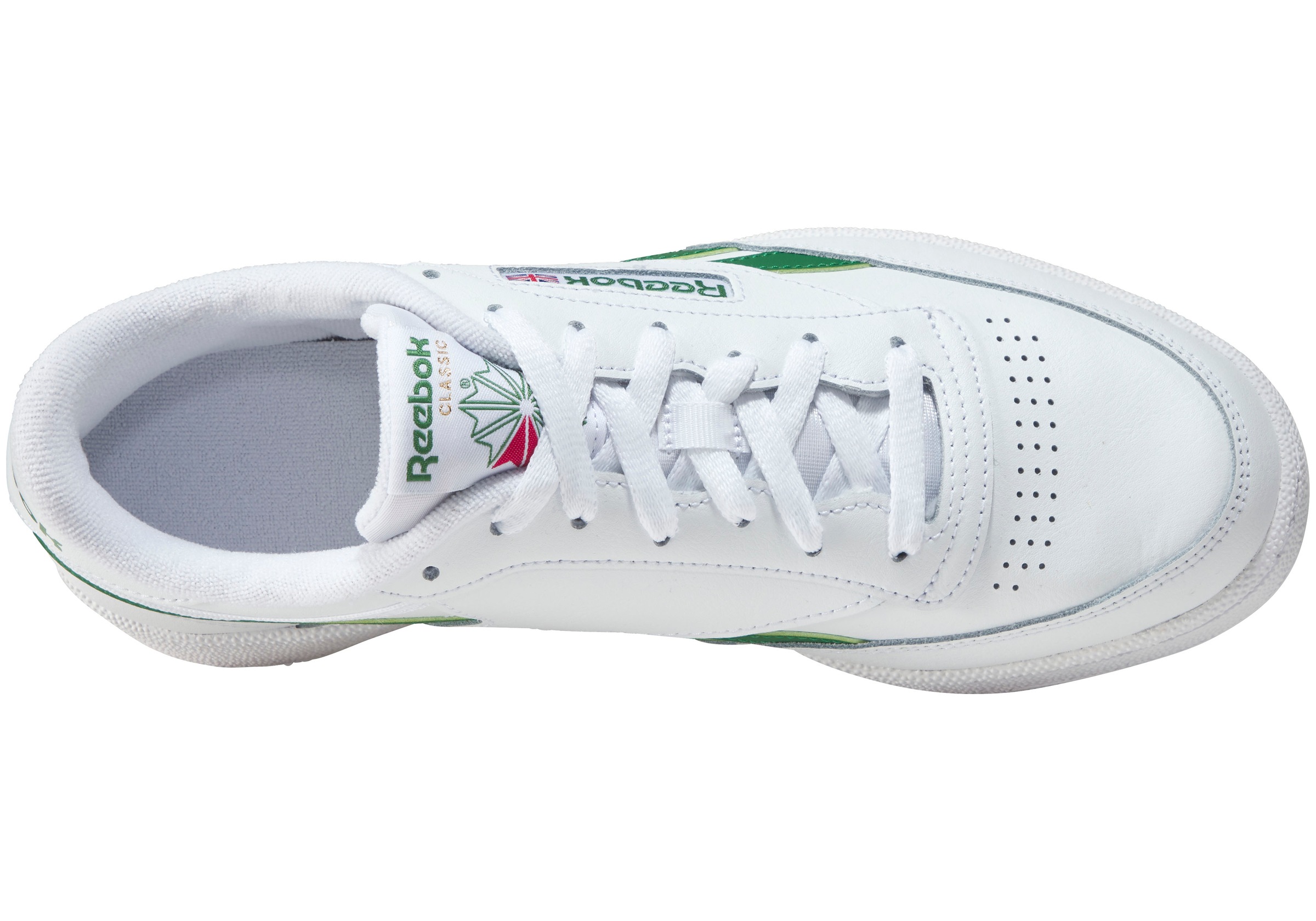 Reebok Club C Revenge Low Top Sneaker White / Glen Green EU 40 3