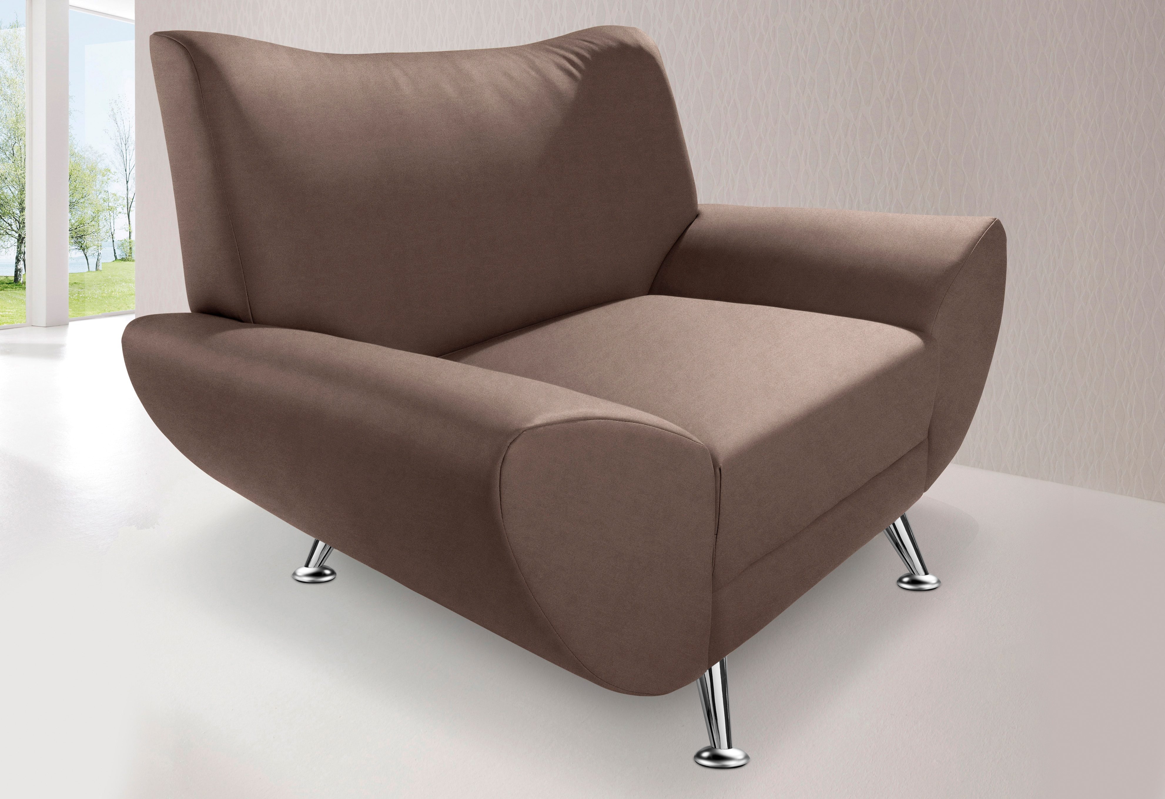 Home affaire Sessel "Saltare elegant und komfortabel, toller Designfuß, Breite 112cm"