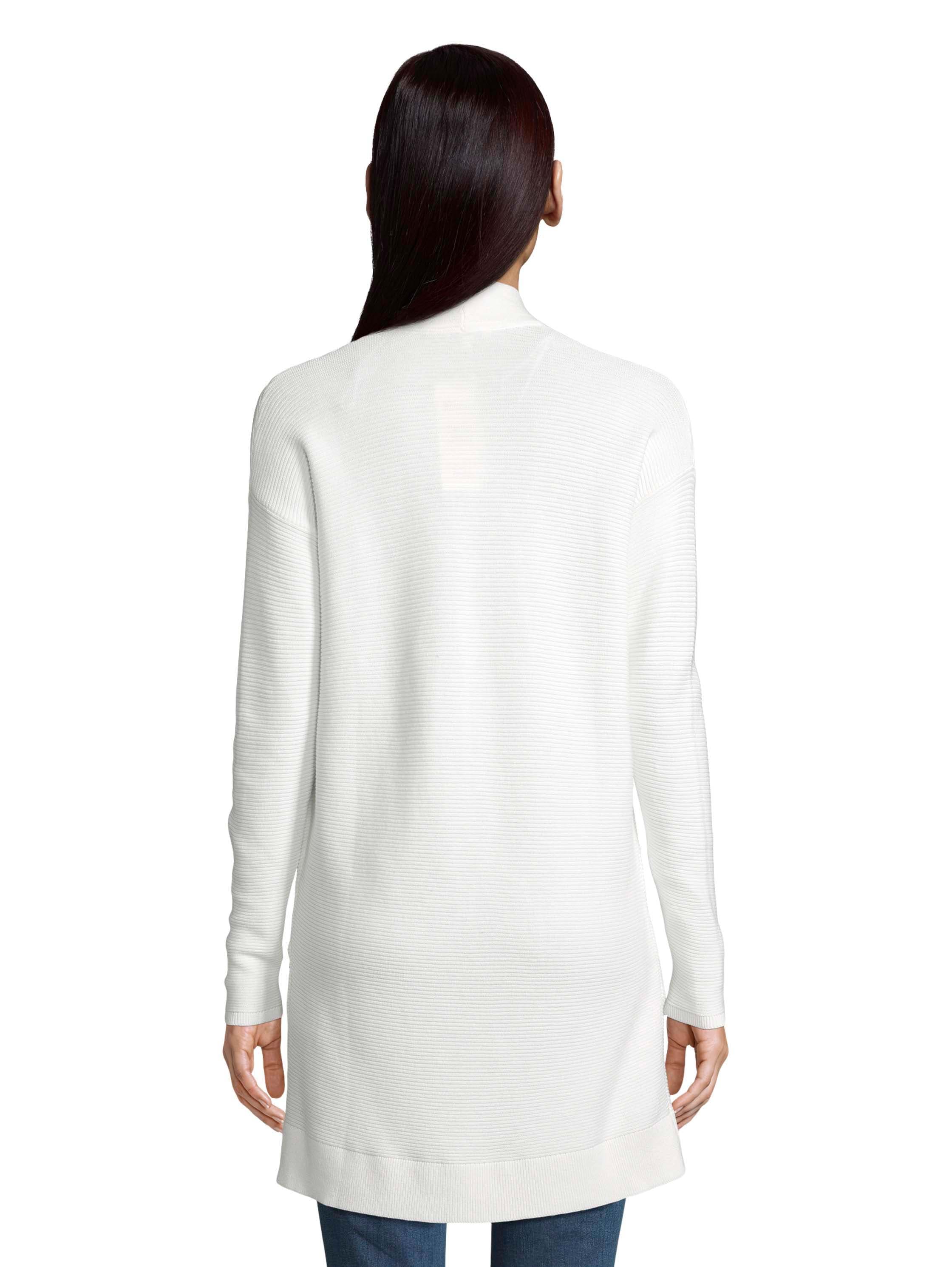 TOM TAILOR Longstrickjacke, aus Rippstrick mit aufgesetzten Taschen