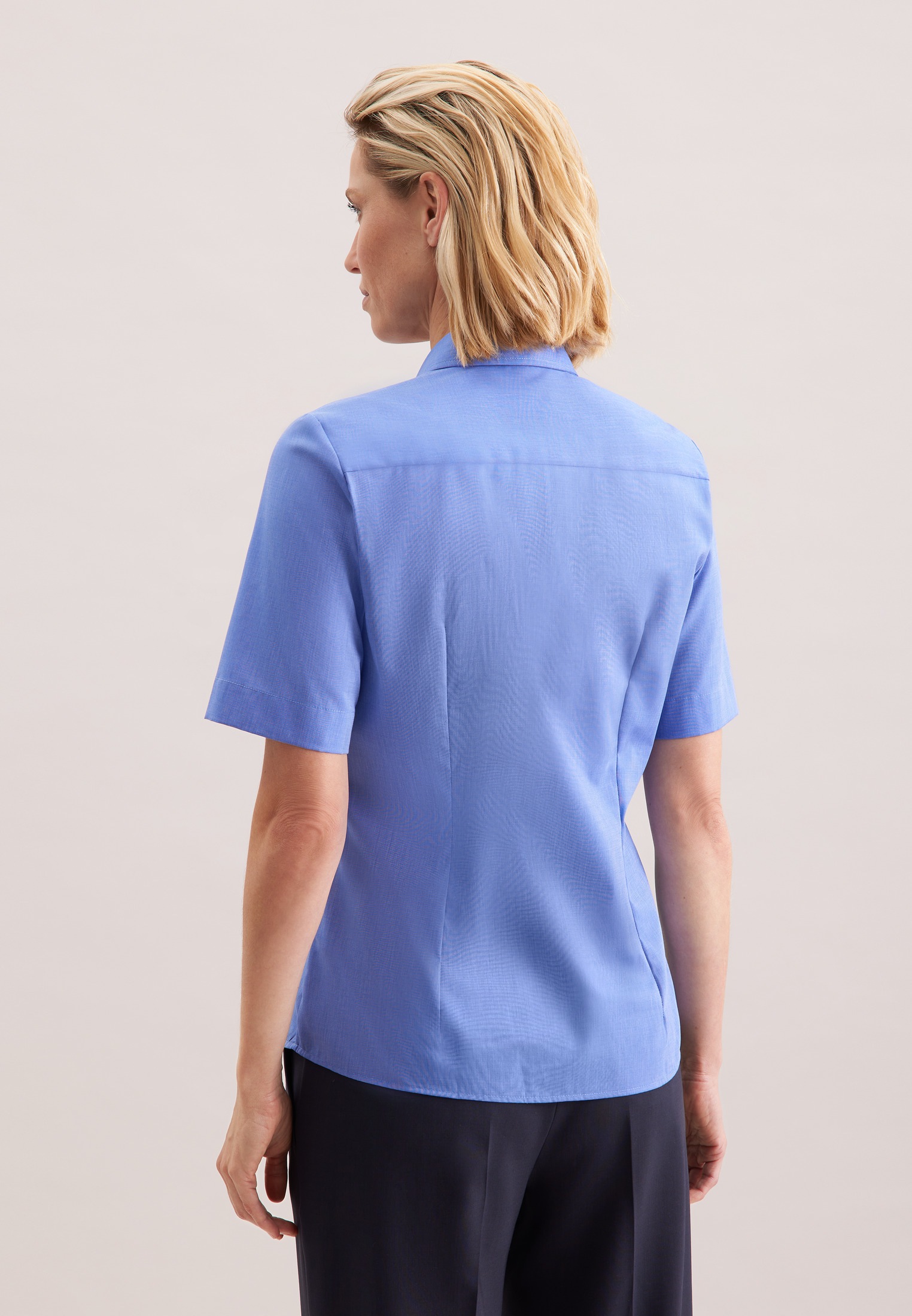 seidensticker Hemdbluse, 1/2 Kragen Uni günstig online kaufen
