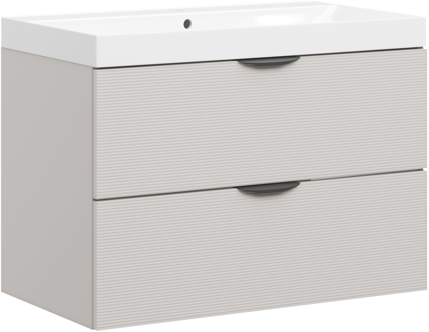 welltime Waschtisch "FLOW STRIPE mit Waschbecken, Breite 60 oder 80cm, mode günstig online kaufen