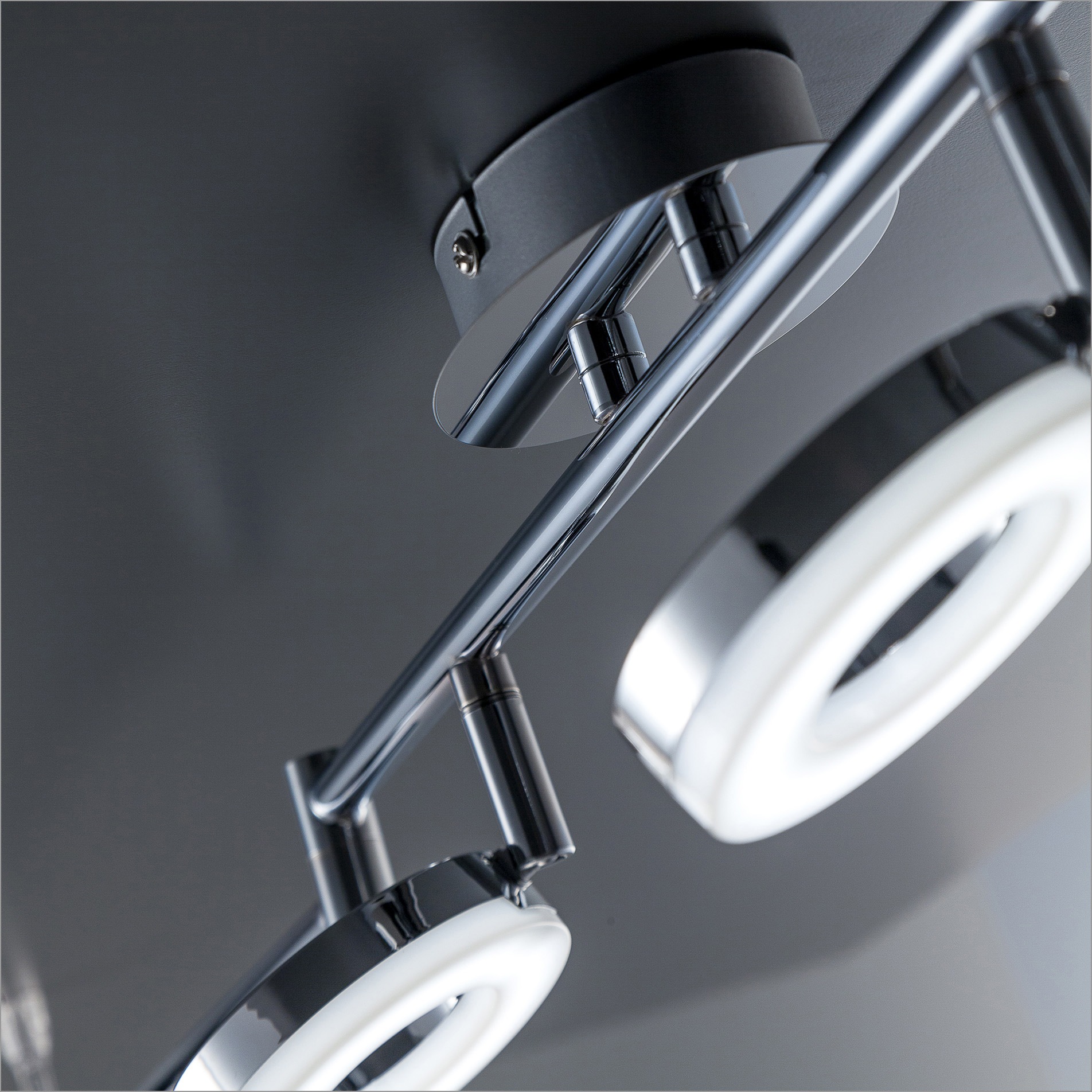 B.K.Licht LED Deckenleuchte, 6 flammig, Leuchtmittel LED-Board | LED fest integriert, LED Deckenlampe, Wohnzimmer, Decken-Spot, Strahler, inkl. 4,5W 450lm