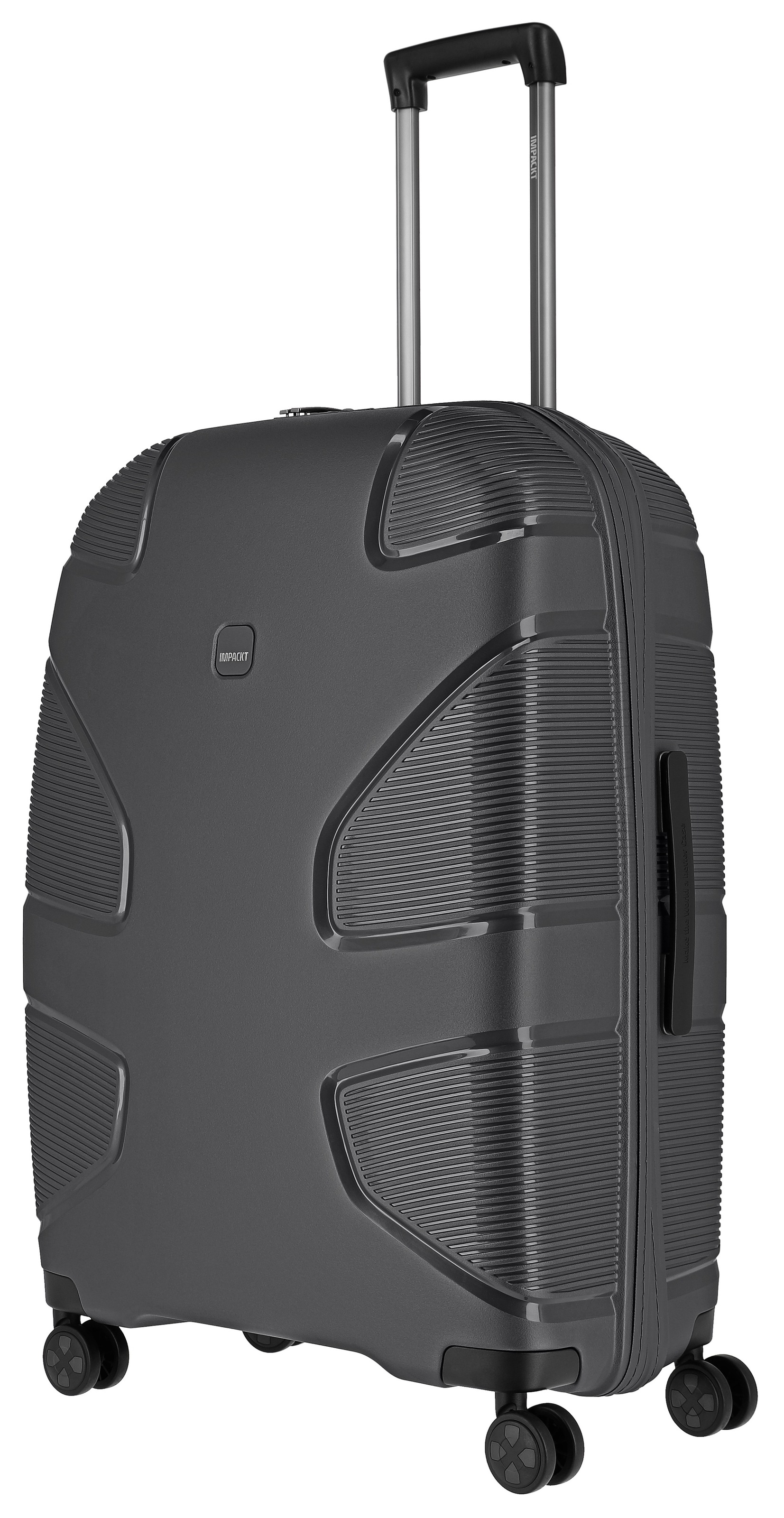 IMPACKT Hartschalen-Trolley »IP1, verschiedene Größen und Farben«, 4 Rollen, Hartschalen-Koffer vegan Koffer Reisegepäck USB-Port TSA Zahlenschloss