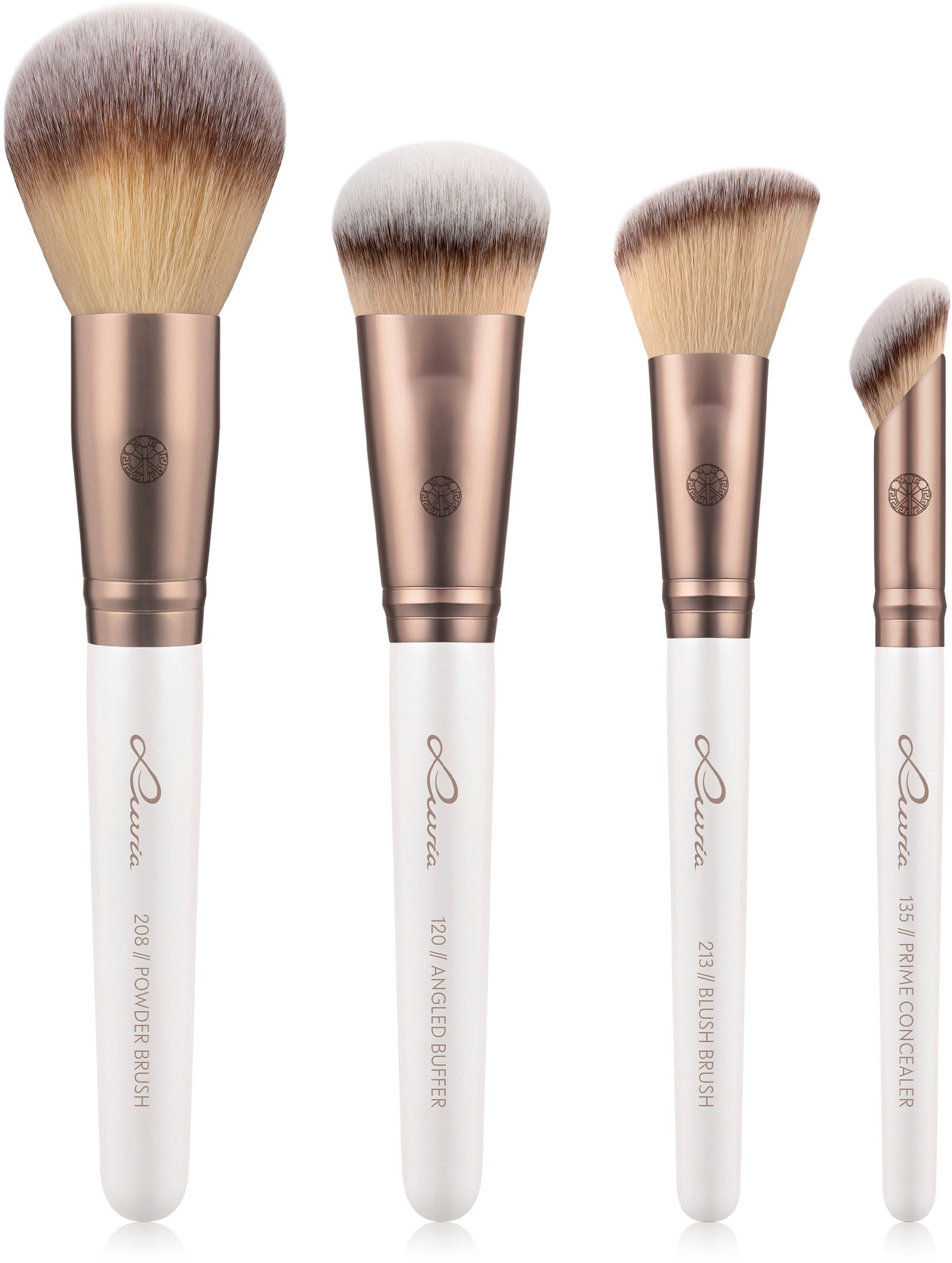 Luvia Cosmetics Kosmetikpinsel-Set »Flawless Face«, (Set, 4 tlg.)