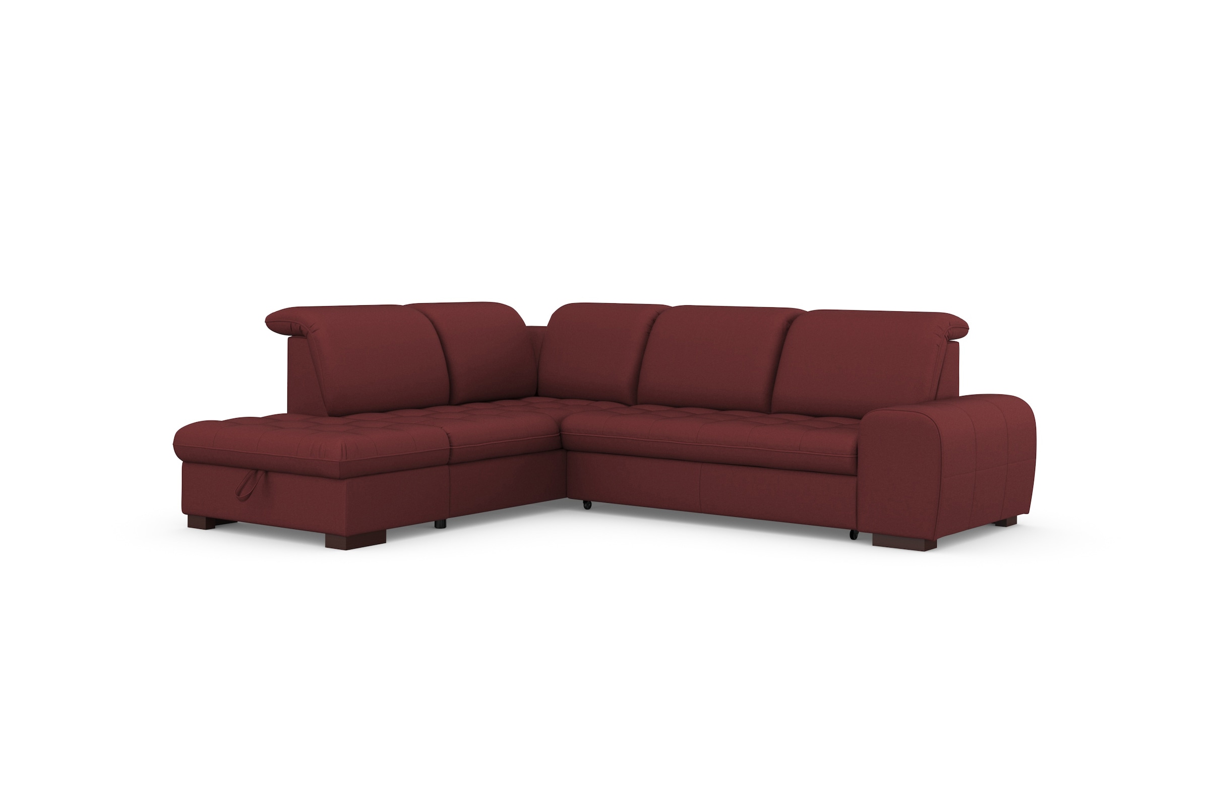 sit&more Ecksofa »Luxor L-Form« wahlweise mit Bettfunktion, Stauraum und Kopfteilverstellung