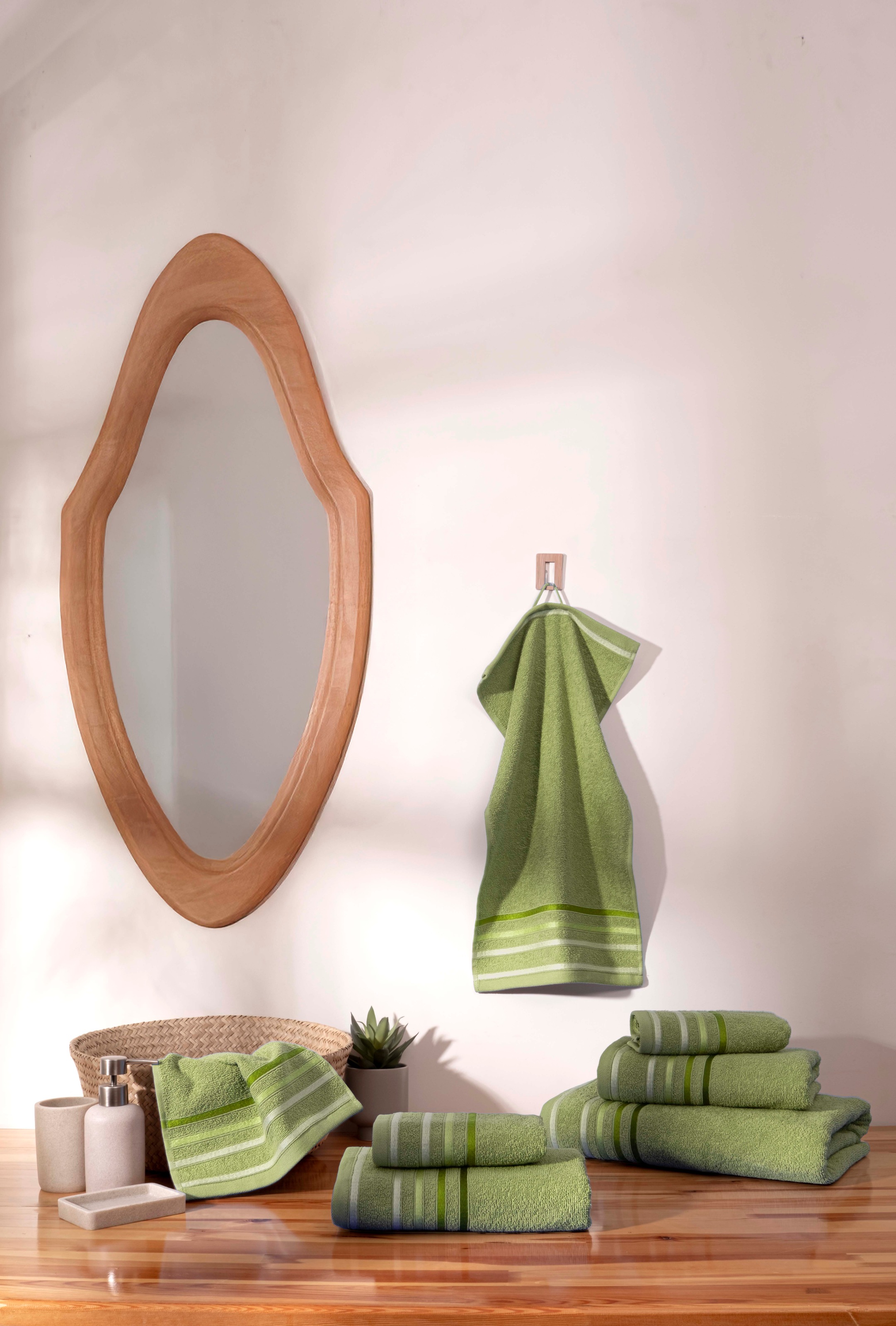 my home Handtuch Set "Niki, Duschtuch, Handtücher und Gästetücher" Set Walk günstig online kaufen