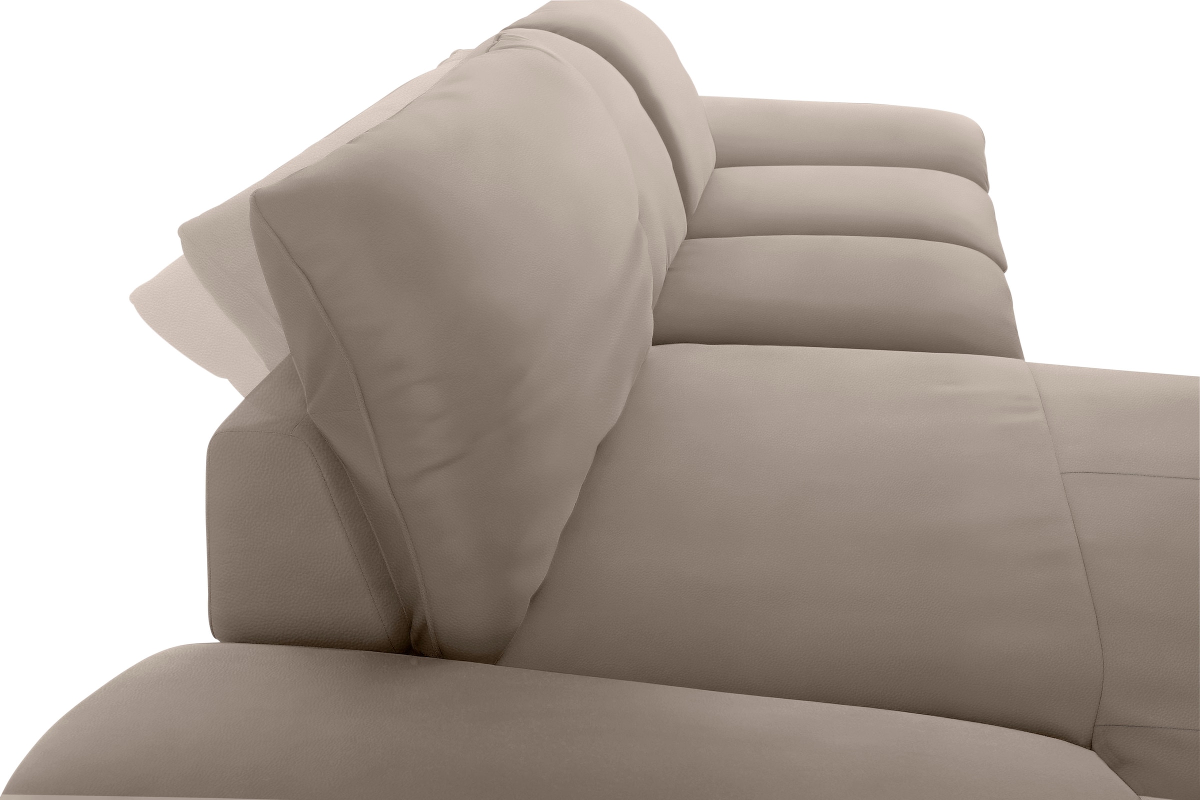 W.SCHILLIG Ecksofa »enjoy&MORE, Designsofa, elegant und bequem, L-Form«, mit Sitztiefenverstellung, Füße silber matt, Breite 310 cm