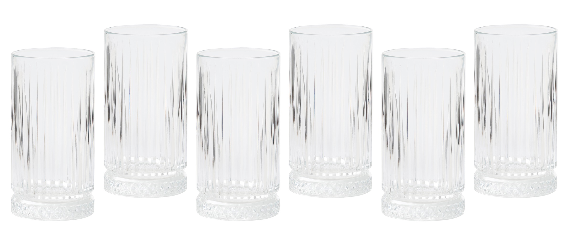 Guido Maria Kretschmer Home&Living Longdrinkglas »Joki«, (Set, 6 tlg.), nostalgisch, Made in Europe, 6-teilig