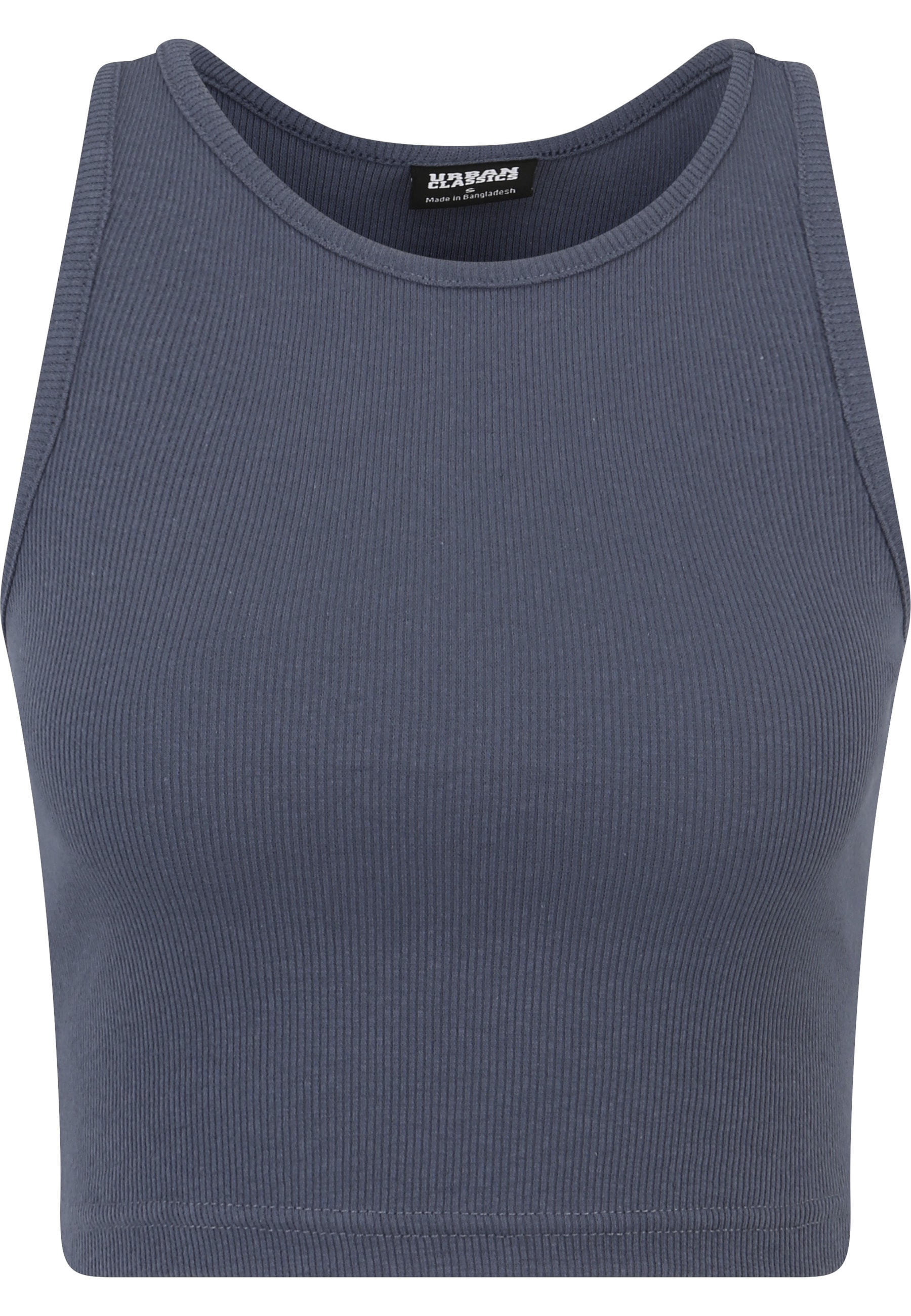URBAN CLASSICS Tanktop »Urban Classics Damen Ladies Cropped Rib Top 2-Pack« 1 Stk.