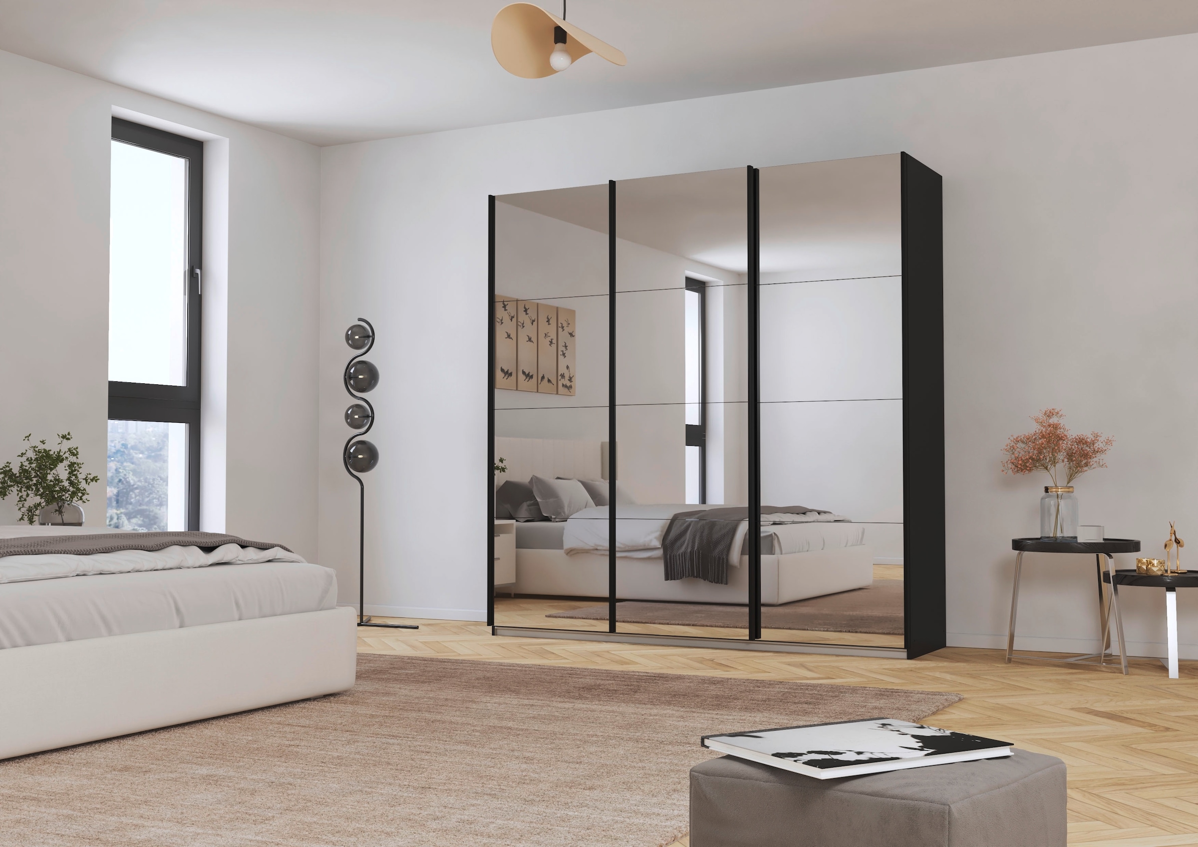 OTTO home Kleiderschrank »Mehrzweckschrank Aktenschrank Möbel Mietswohnung Schlafzimmer OTELI« 3 Ausstattungen BASIC/CLASSIC/PREMIUM (inkl. SOFT-CLOSE-FUNKTION),  Breiten 203/271/315/360 cm Höhen 210/229 cm MADE IN GERMANY
