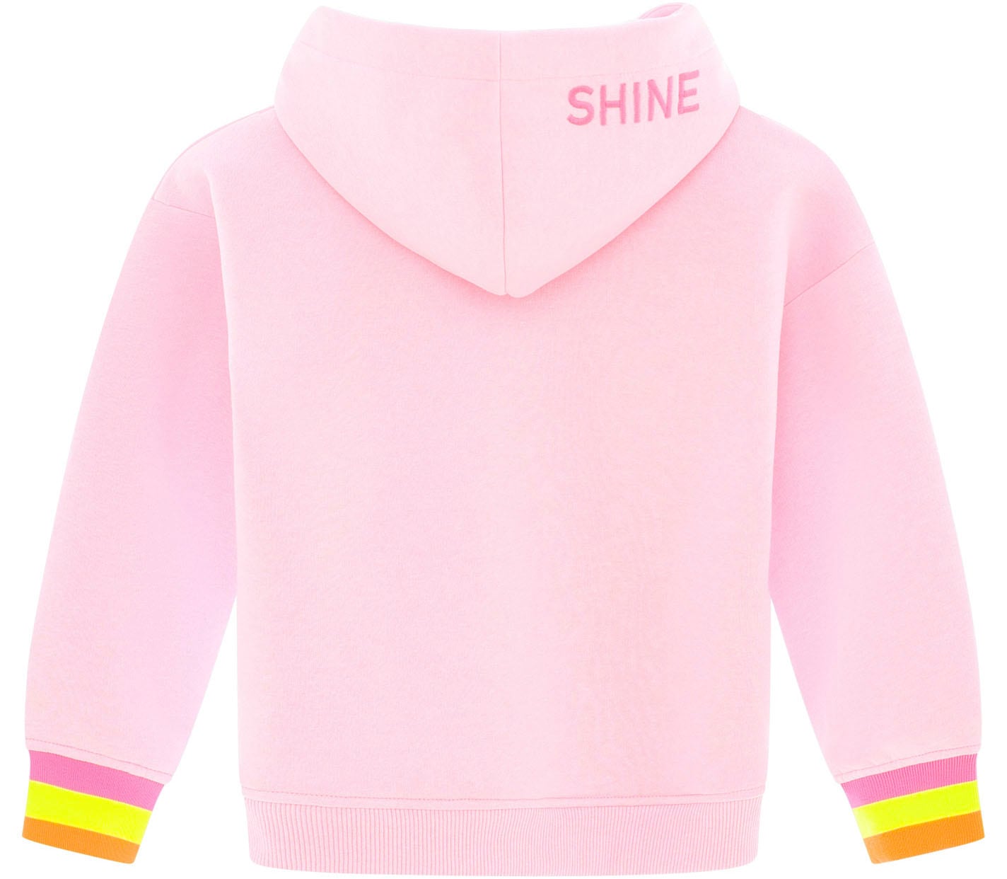 Zwillingsherz Hoodie »"Always Happy" Kids«, mit großem Smiley und neonfarbenen Details