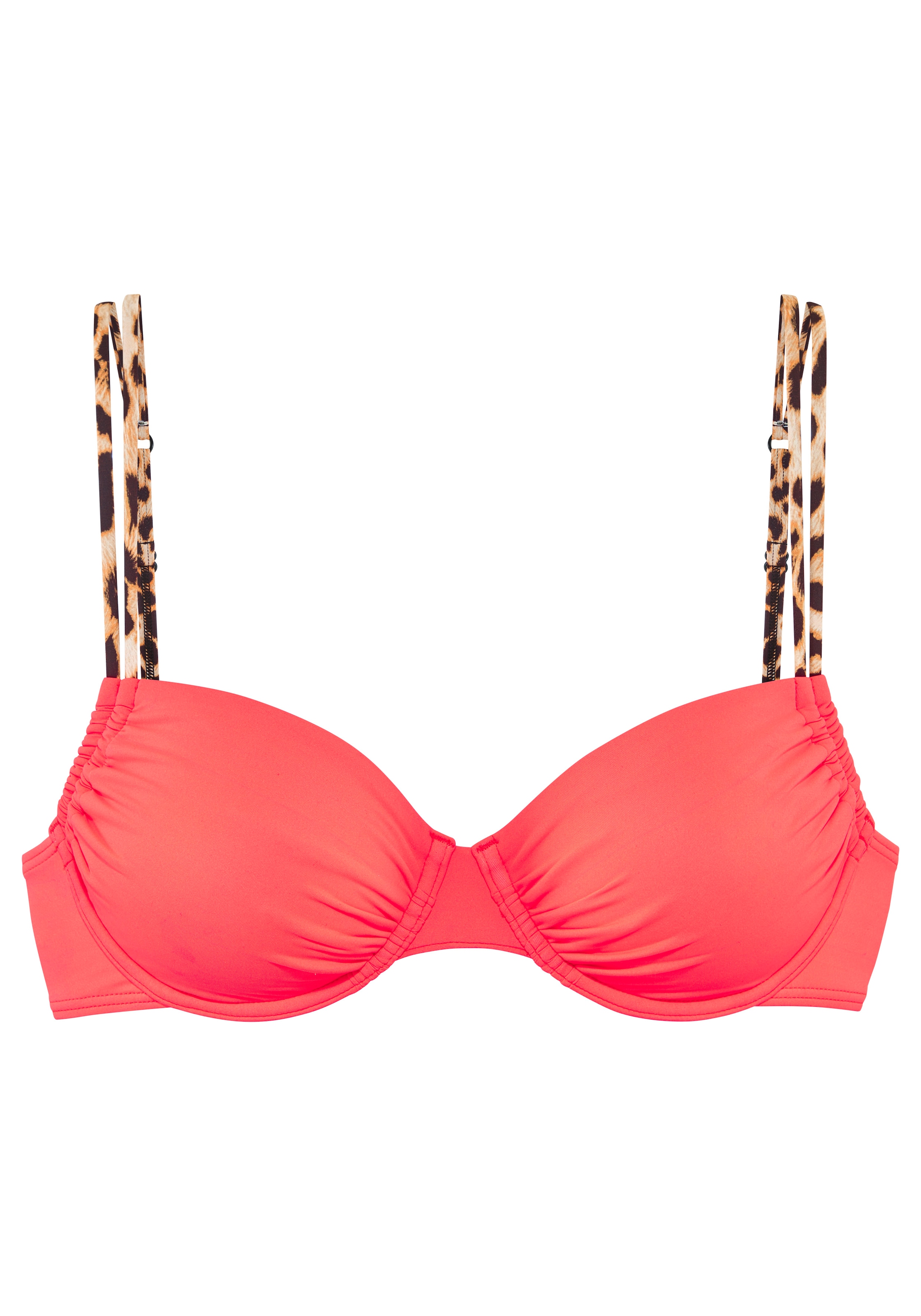 Buffalo Bügel-Bikini-Top »Lovisa« mit Animalprint in Kontrastdetails
