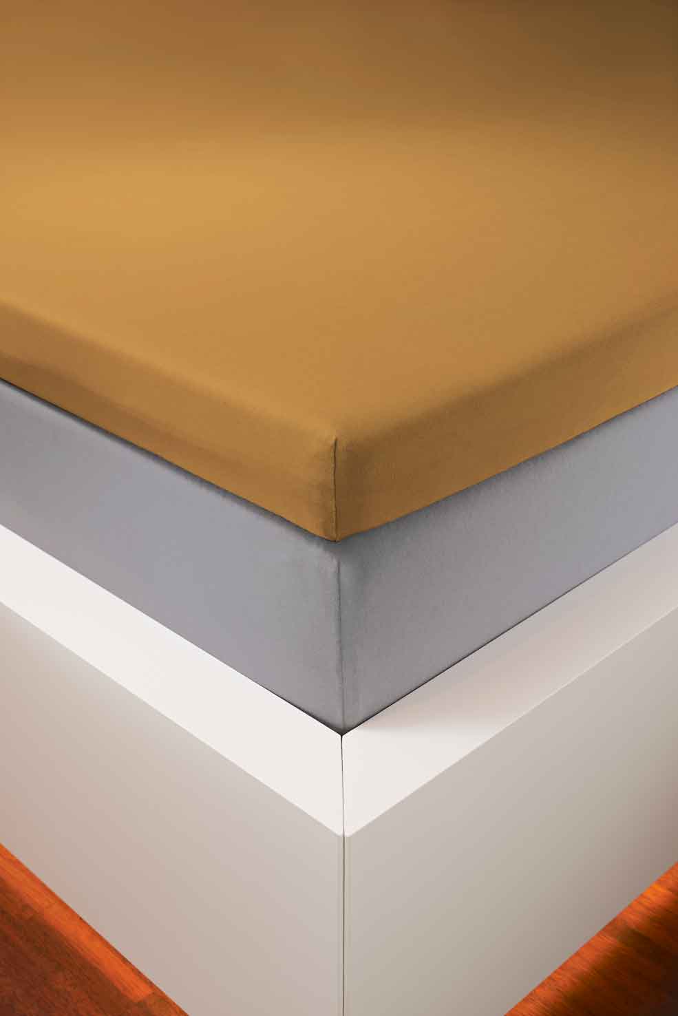 bellana Spannbettlaken "bellana deluxe für Topper, mit Elasthan, Premium Jersey 230 g/m²" mit 5% Elasthan, für Topper mit 4-10cm Höhe, bügelfrei, faltenfrei