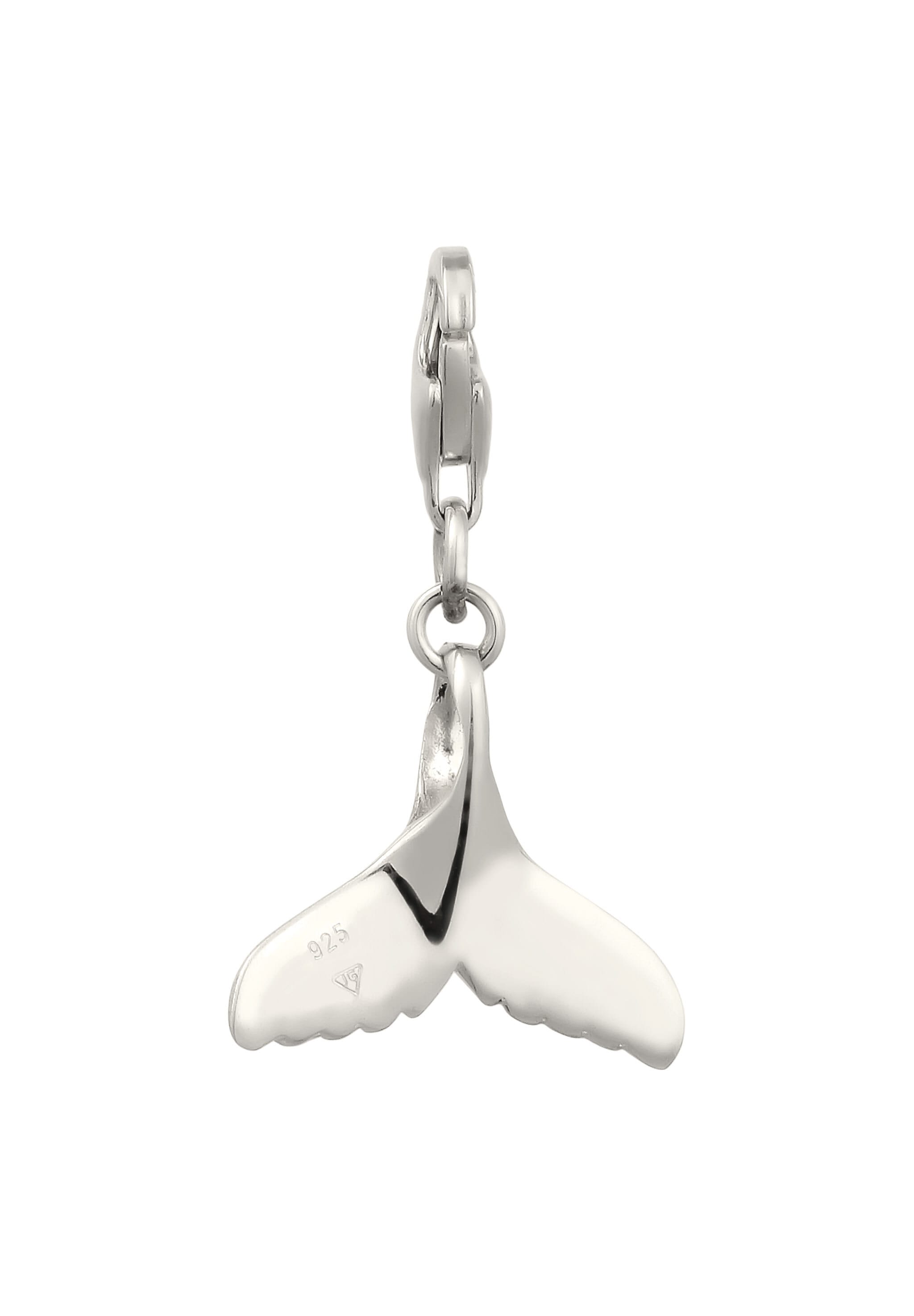 Nenalina Charm-Einhänger »Walflosse Fisch Meer Ozean 925 Silber«