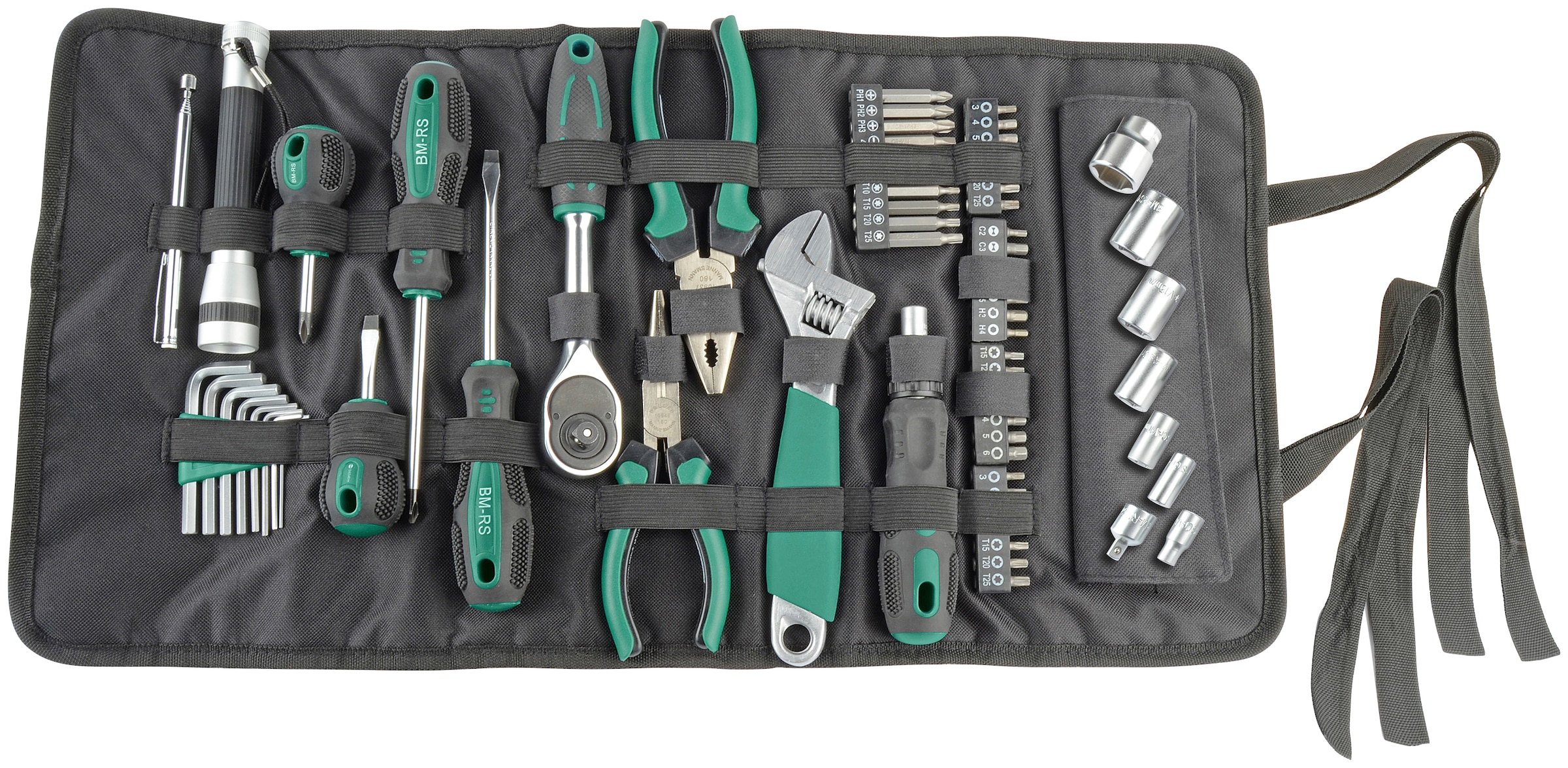 Brüder Mannesmann Werkzeuge Werkzeugset »Werkzeug-Rolltasche«, 65-tlg.  bestellen | BAUR | Werkzeug-Sets