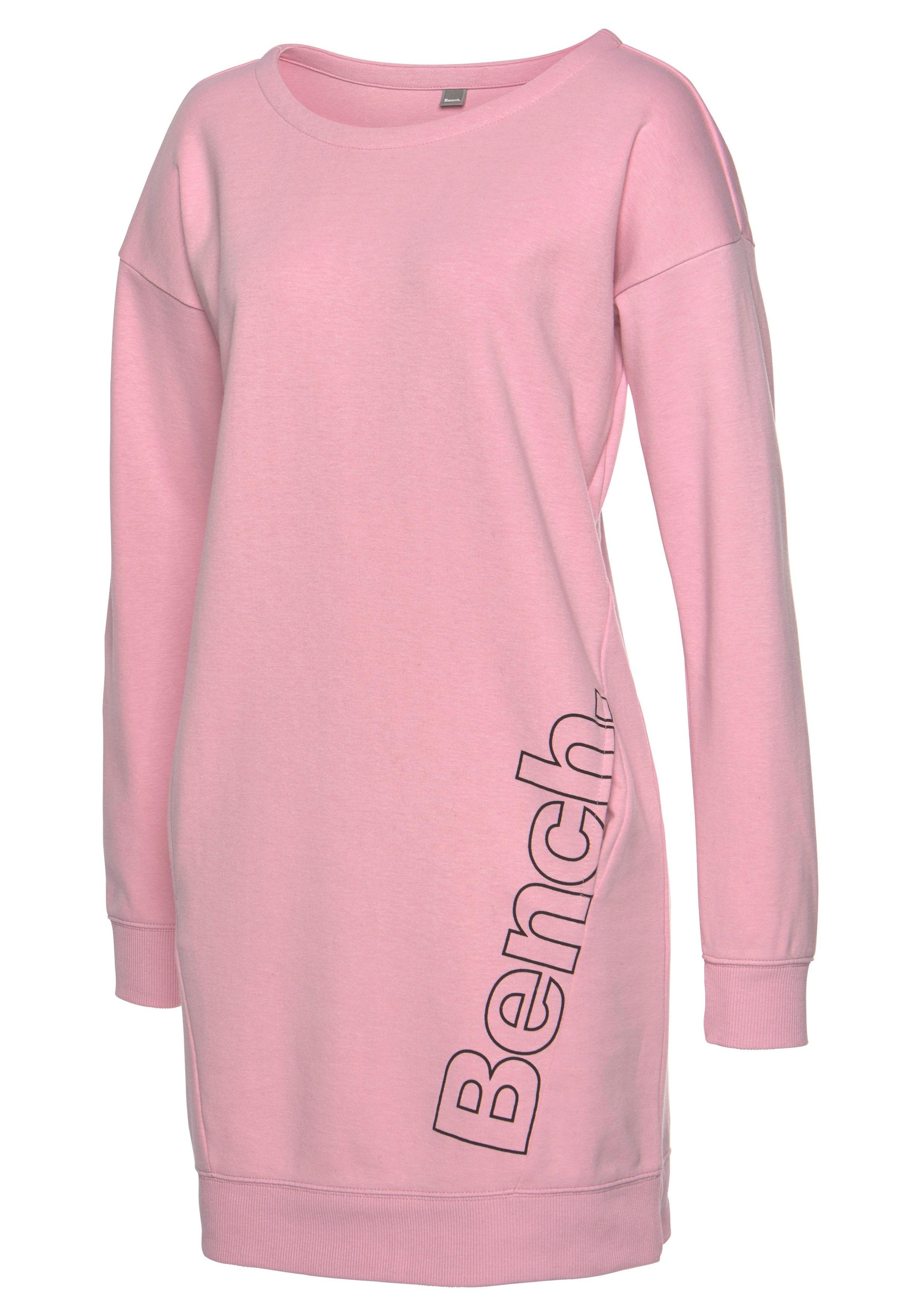 Bench Loungewear Sweat Dress rosa schwarz 3