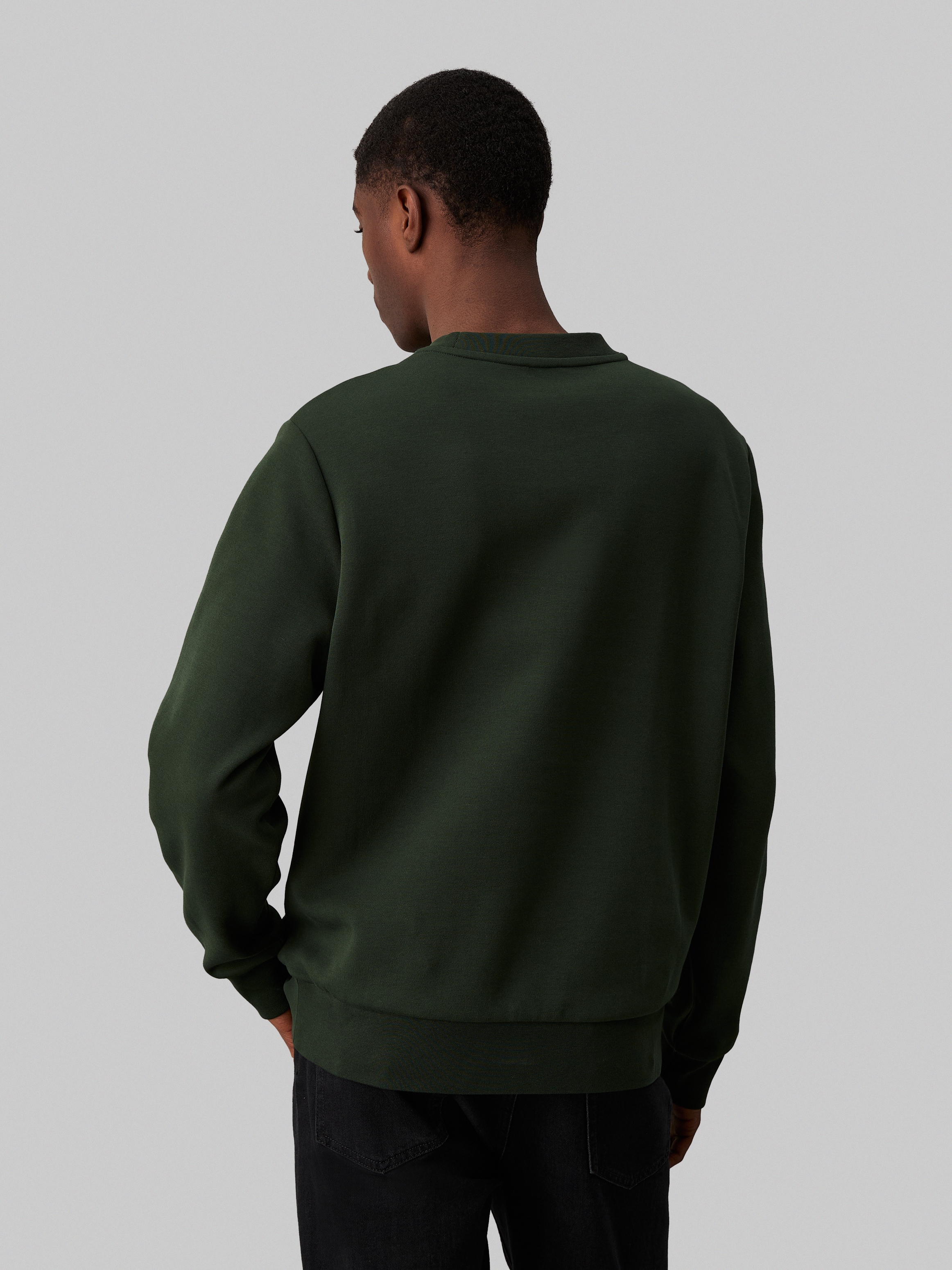 Calvin Klein Sweatshirt »MICRO LOGO REPREVE SWEATSHIRT«, mit halsnahmen Rundhalsausschnitt