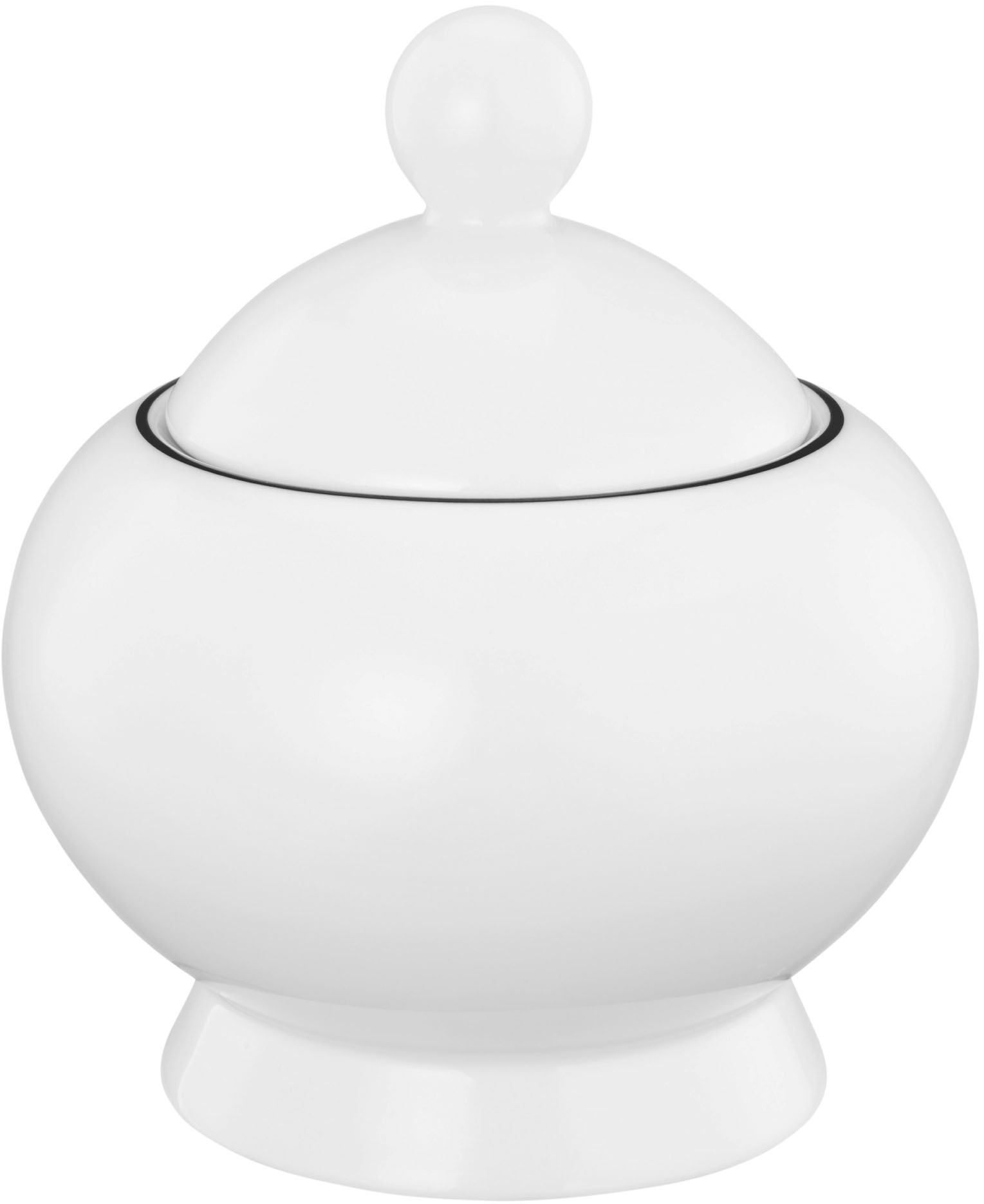 Seltmann Weiden Zuckerdose "Lido Black Line" 1 Stk. tlg. Fassungsvermögen 0 günstig online kaufen