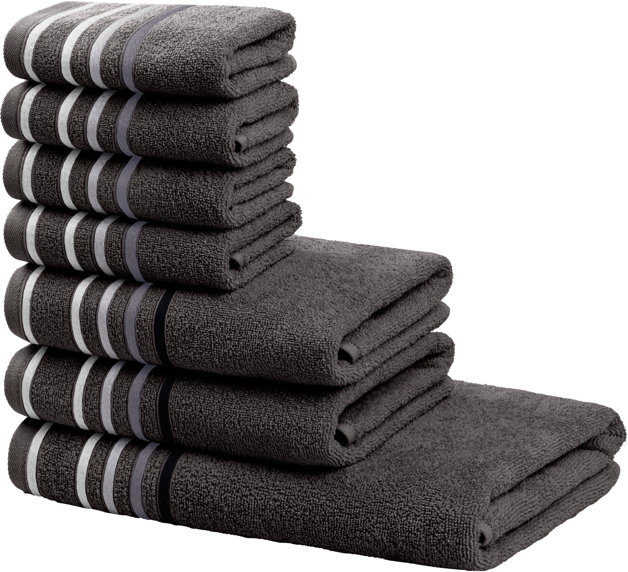 OTTO home Handtuch Set "Niki, Duschtuch, Handtücher und Gästetücher" Set Wa günstig online kaufen