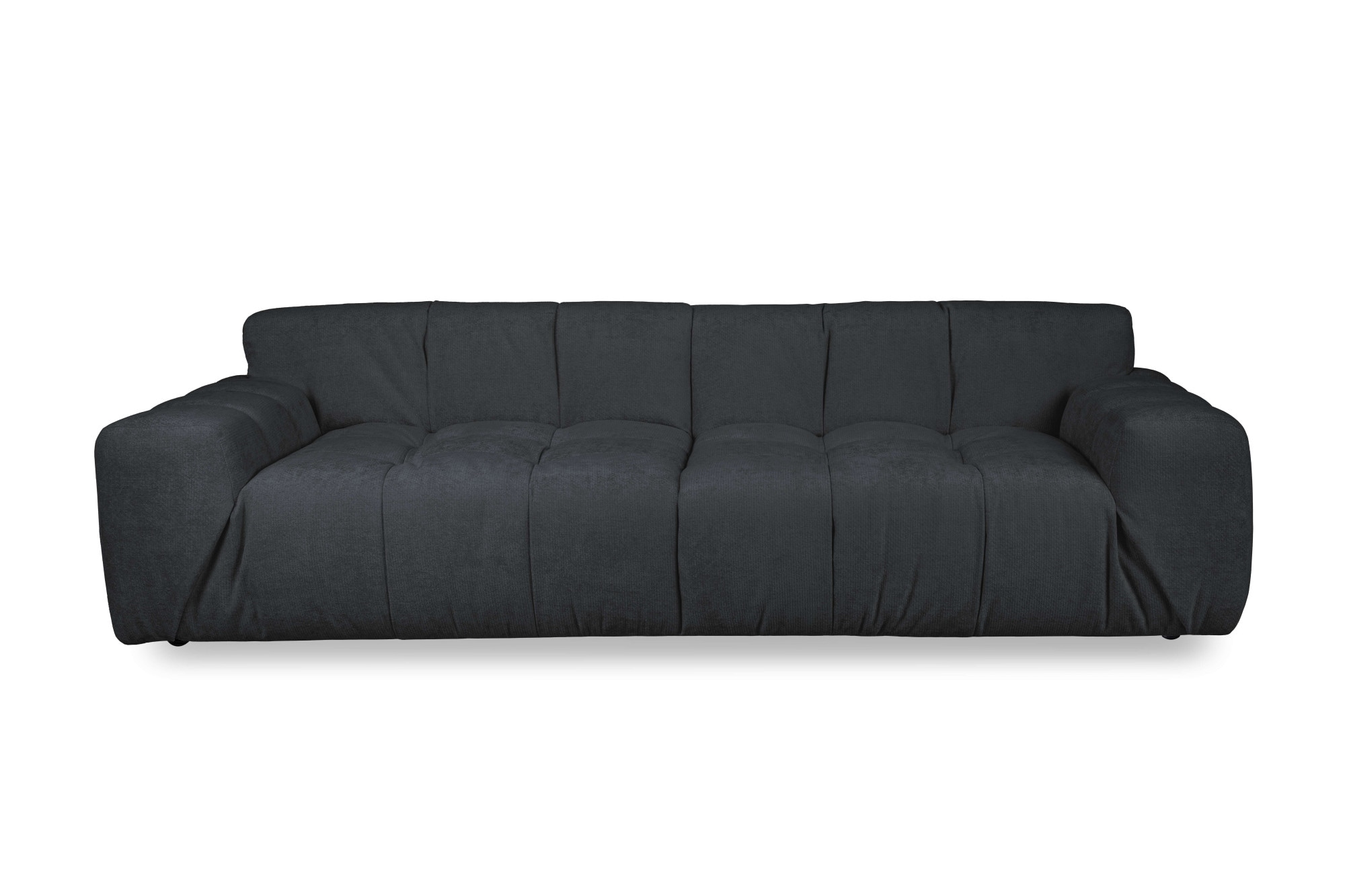 INOSIGN 3-Sitzer »Calmara, Breite 286 cm, weicher Lounge-Sitzkomfort«, bodentief, Samt oder Chenille, mit Knopfsteppung