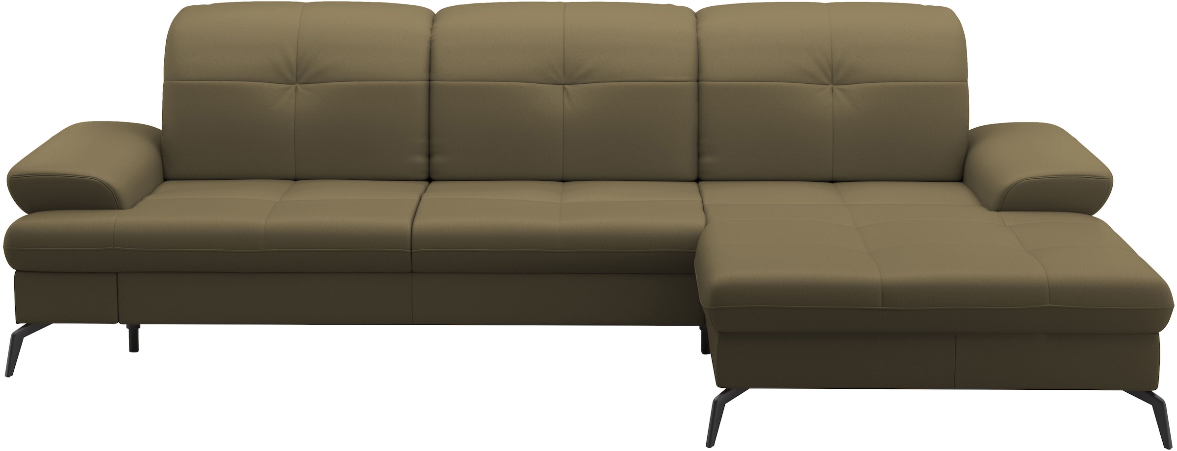 sit&more Ecksofa »Amica, L-Form, inkl. Sitztiefenverstellung & Armteilverstellung«, wahlweise mit Bettfunktion, Bettkasten und Kopfteilverstellung