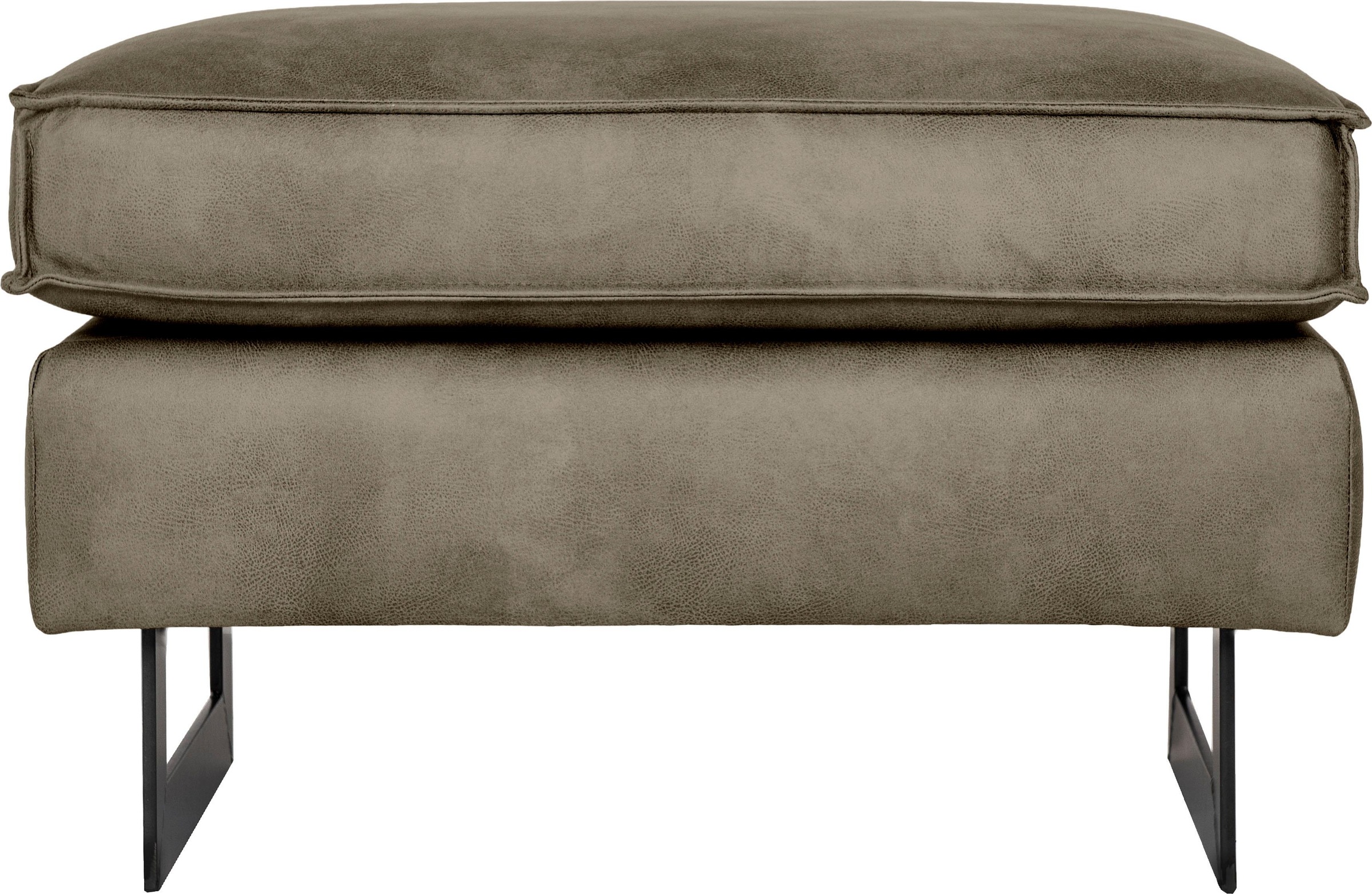 Home affaire Polsterhocker "Pinto" mit Keder, Metallfüßen und auch in Cord günstig online kaufen