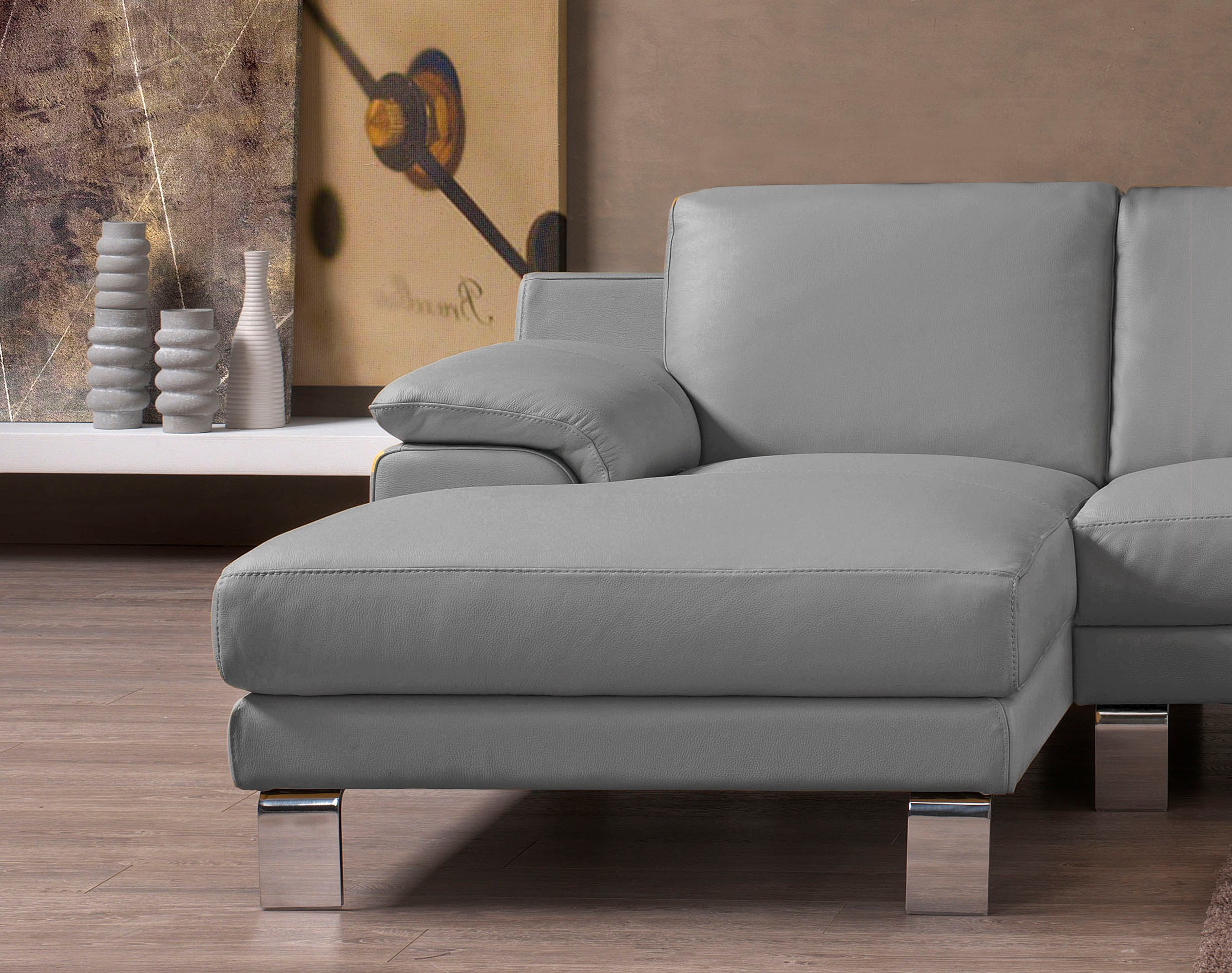 Thumbnail - Egoitaliano Ecksofa "Shakira, Design und super Sitzkomfort auf hohem Niveau, tolle Details" mit Recamiere, L-Form, edle ...