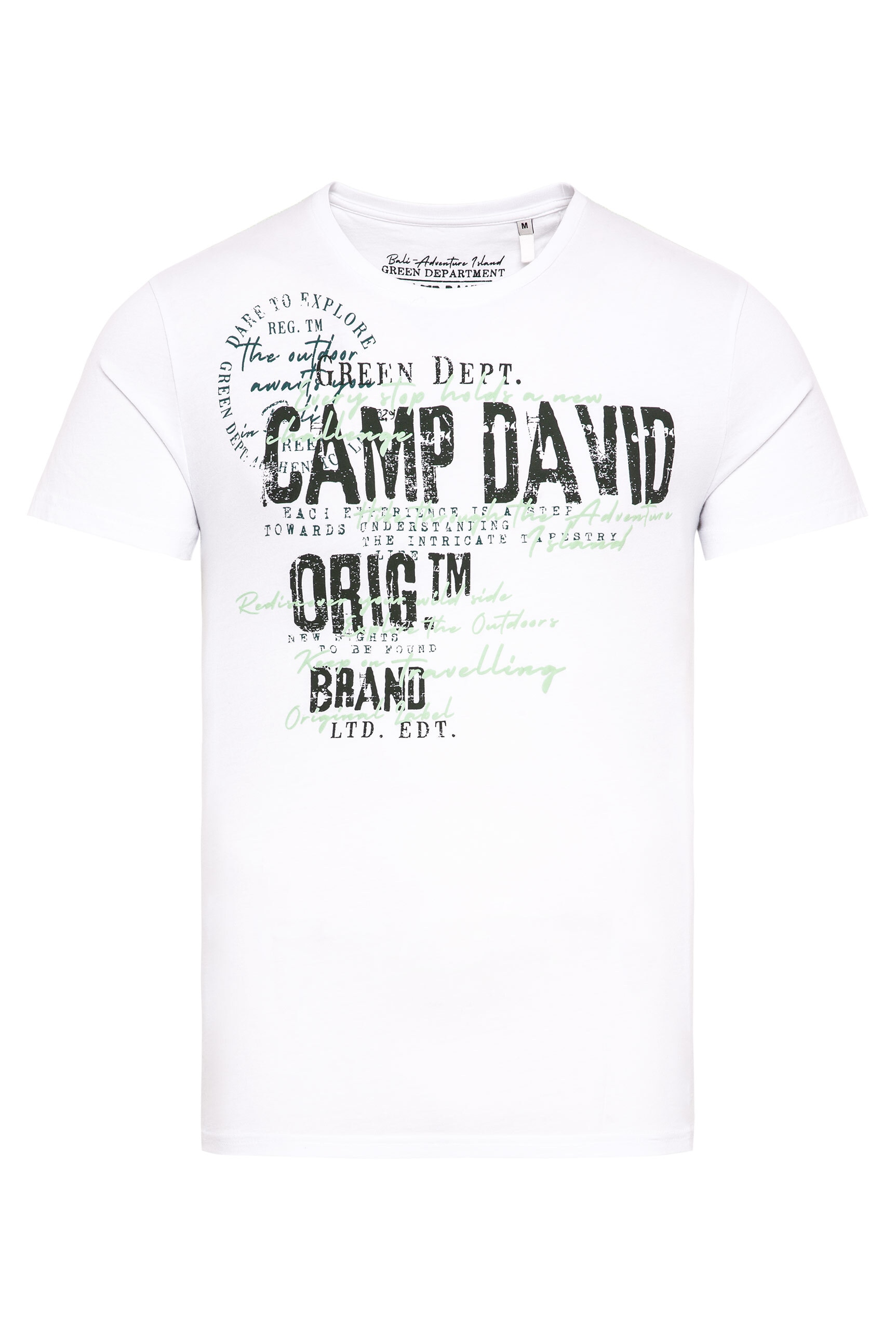 CAMP DAVID Rundhalsshirt, aus Baumwolle
