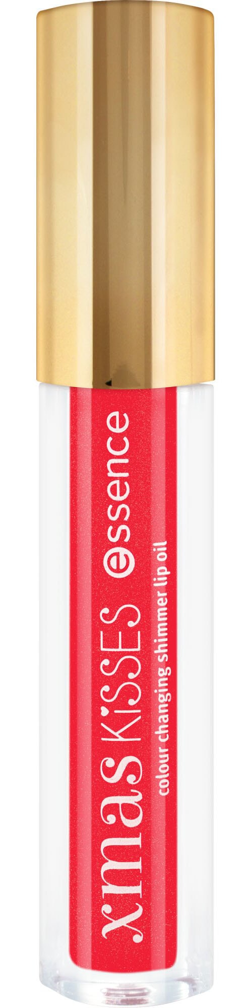 Essence Lipgloss »xmas KiSSES colour changing shimmer lip oil«, (Set, 4 tlg.)