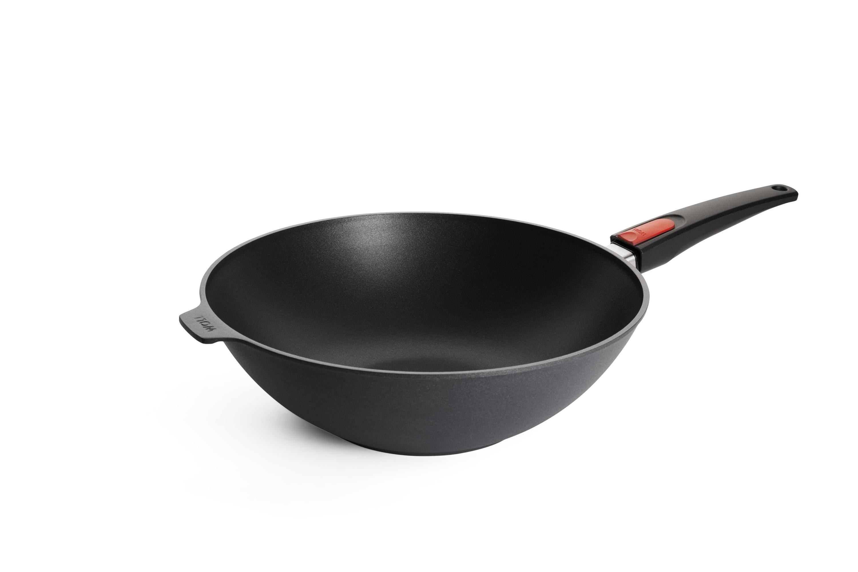 WOLL Wok "MADE IN GERMANY - Diamond Lite" Aluminiumguss abnehmbarer Griff, Induktion