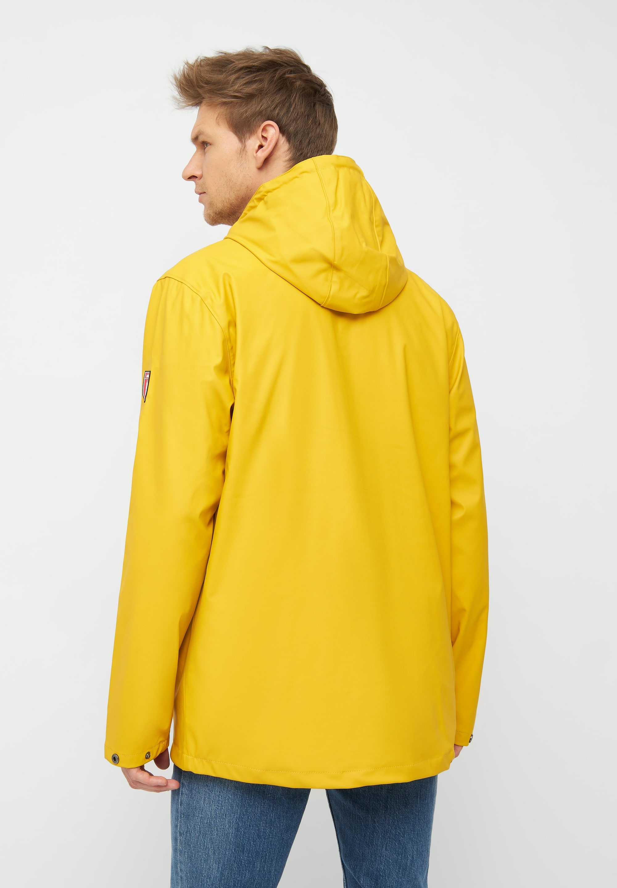 Derbe Regen- und Matschjacke »Passby«, mit Kapuze, Wasserabweisend, winddicht, gestreiftes Innenfutter