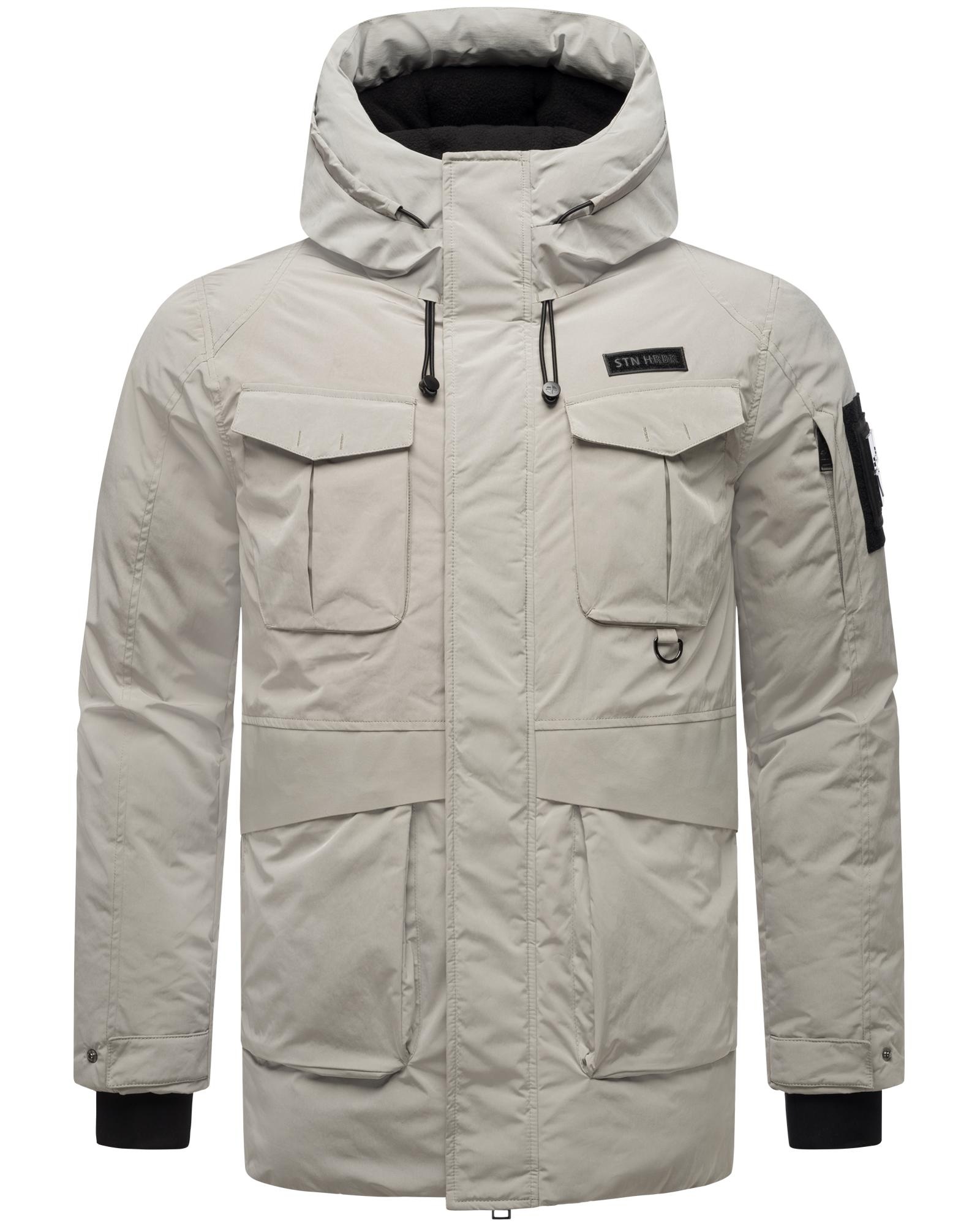 Stone Harbour Winterjacke »Edriik XX«, mit Kapuze, Warm gefütterte kurze Herren Jacke für den Winter