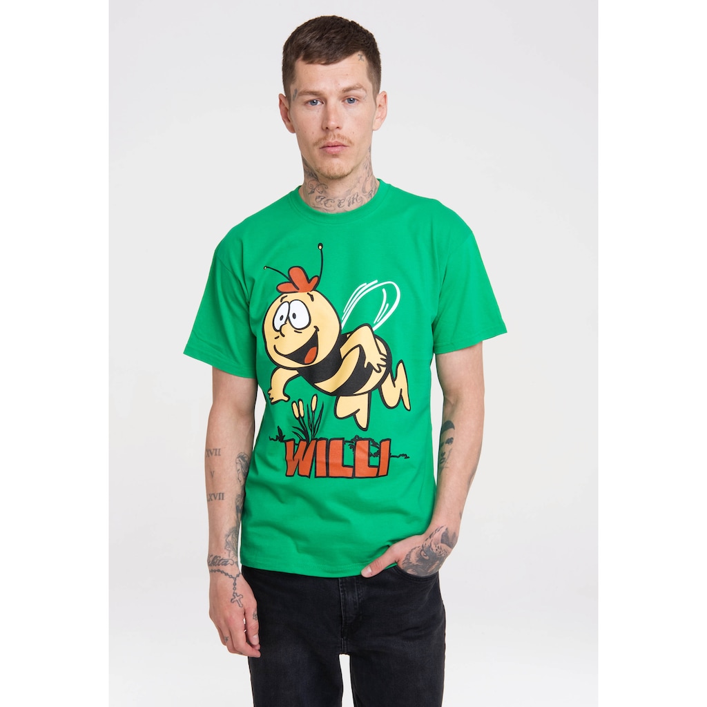 LOGOSHIRT T-Shirt »Die Biene Maja – Willi« mit lizenziertem Originaldesign
