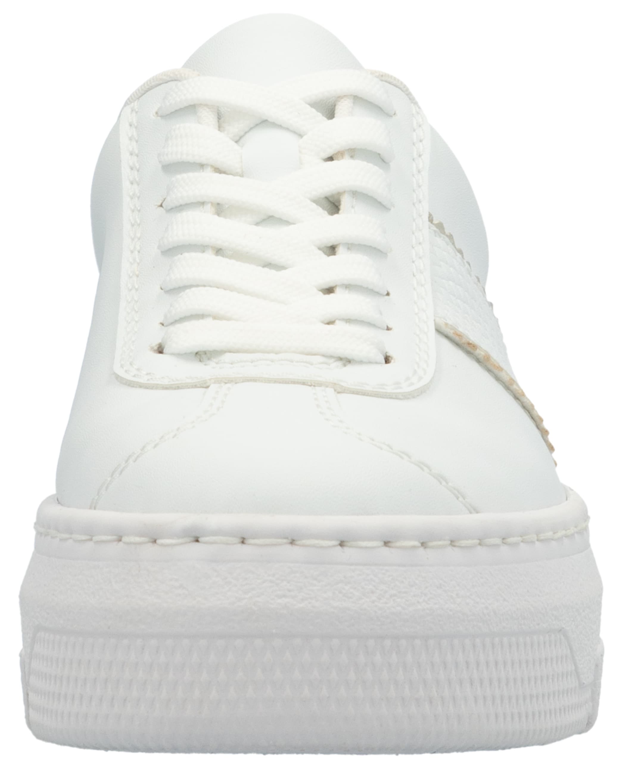 Rieker Plateausneaker, Schnürschuh, Halbschuh, Freizeitschuh mit gepolstertem Schaftrand