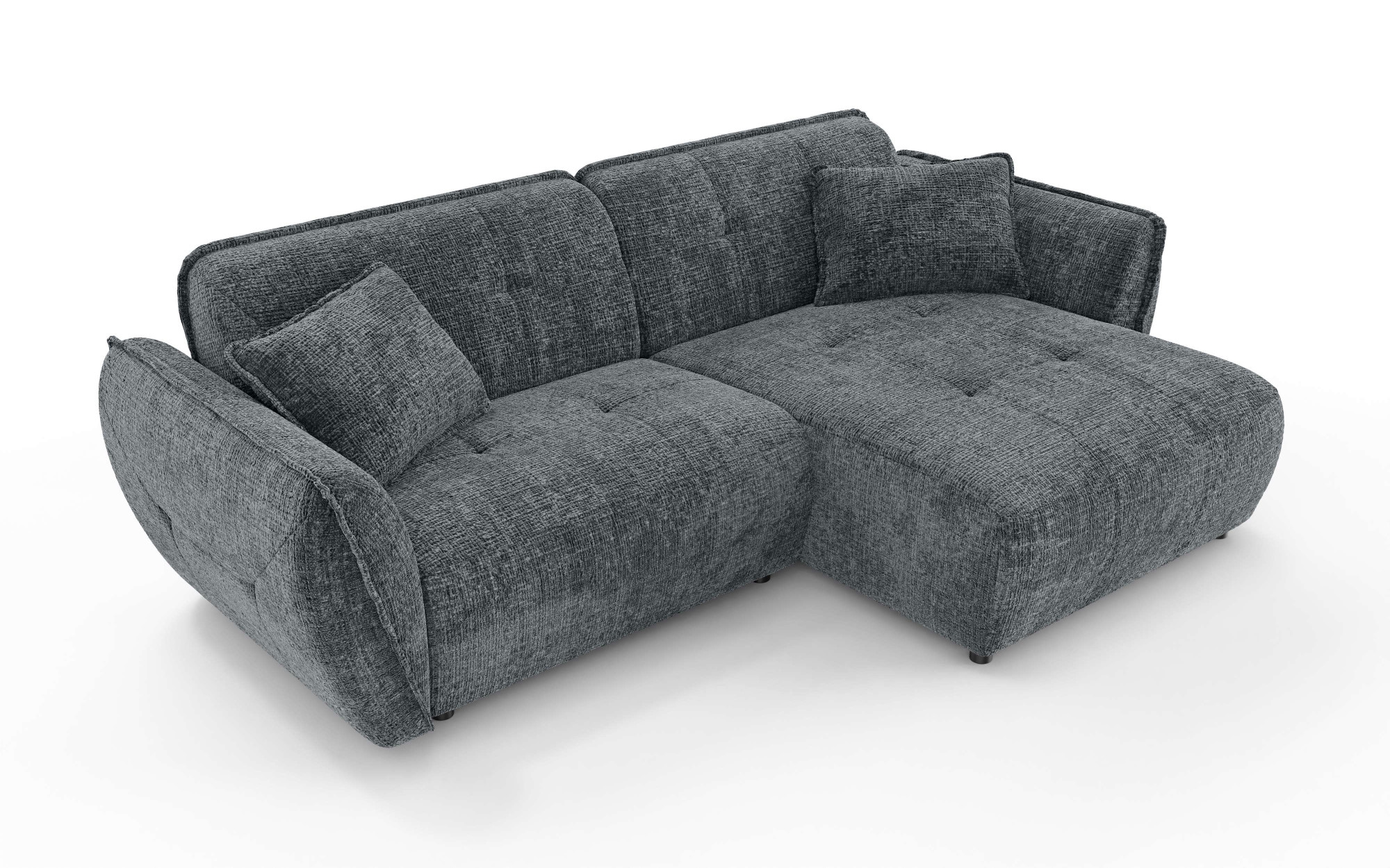 Home affaire Ecksofa "MIRELDA L-Form mit Steppungen, Recamiere rechts/links günstig online kaufen