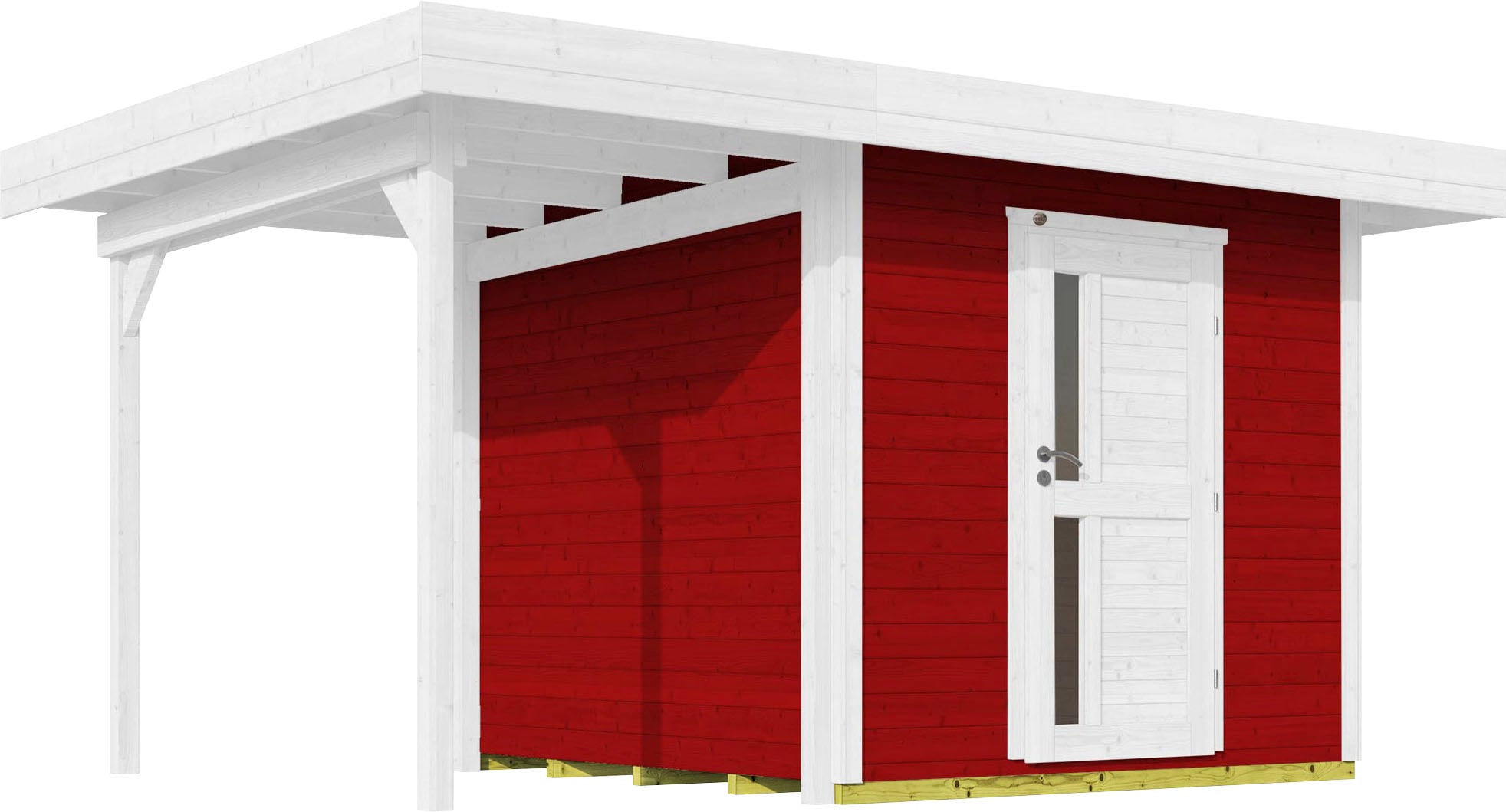 weka Gartenhaus "Designhaus 172 A" mit Anbaudach