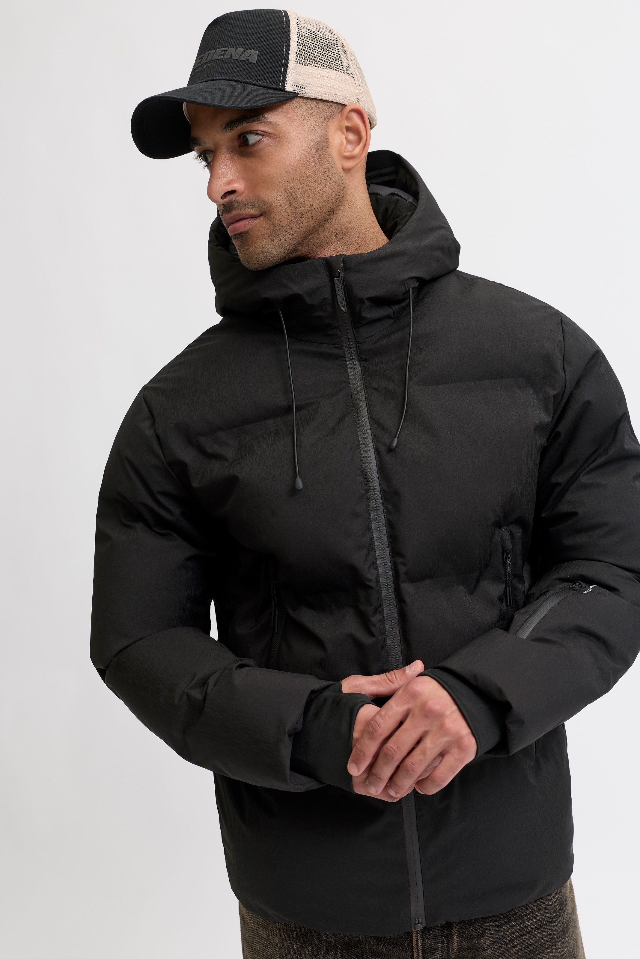 Jack & Jones Steppjacke "JCOFUSION TECHNICAL PUFFER JACKET SN" mitKapuze günstig online kaufen