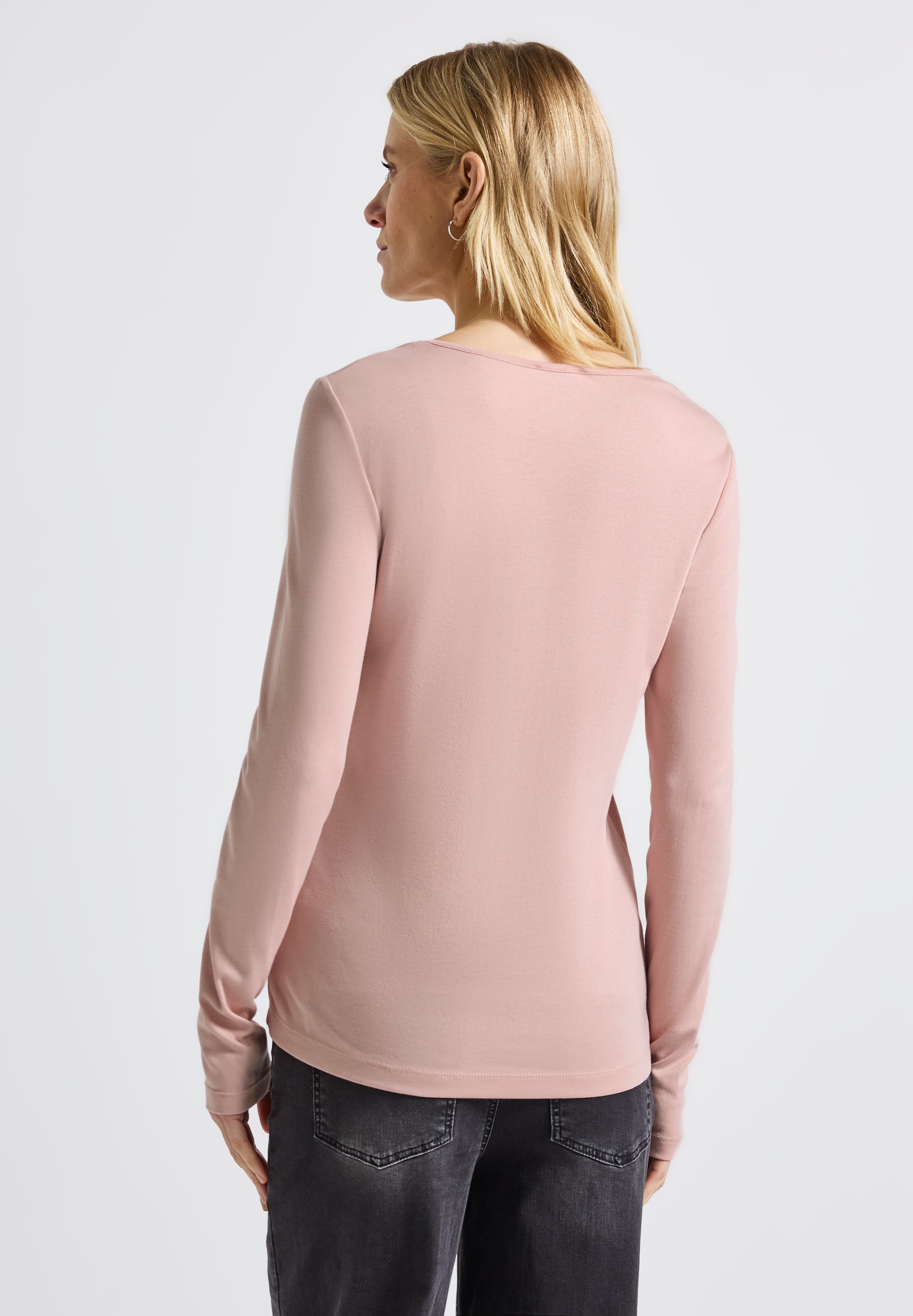 STREET ONE Langarmshirt, im soften Baumwoll-Mix