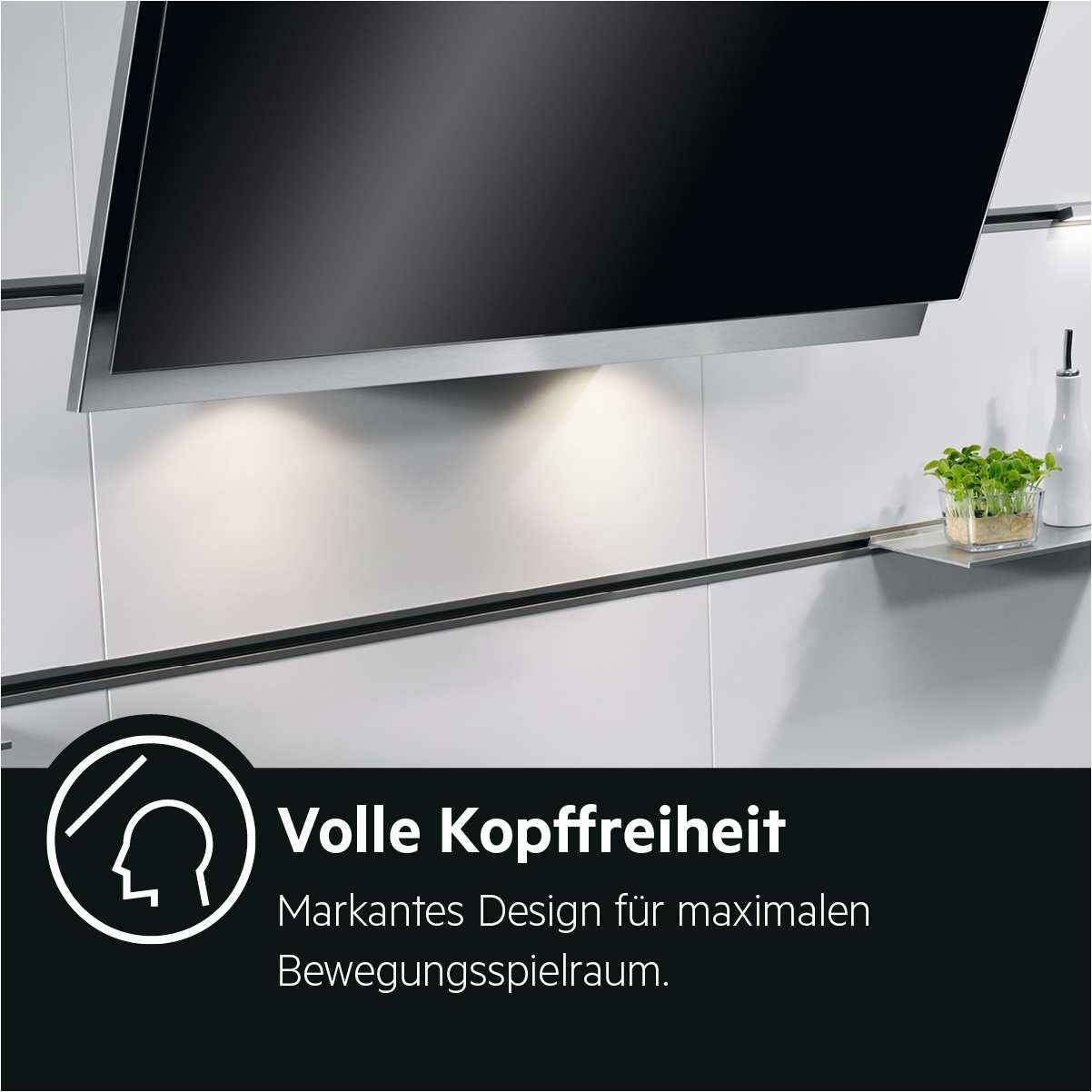 AEG Wandhaube »DVE5961HB« Hochleistungsmotor, Hob²Hood,LED-Beleuchtung, 3 Stufen + Intensivstufe