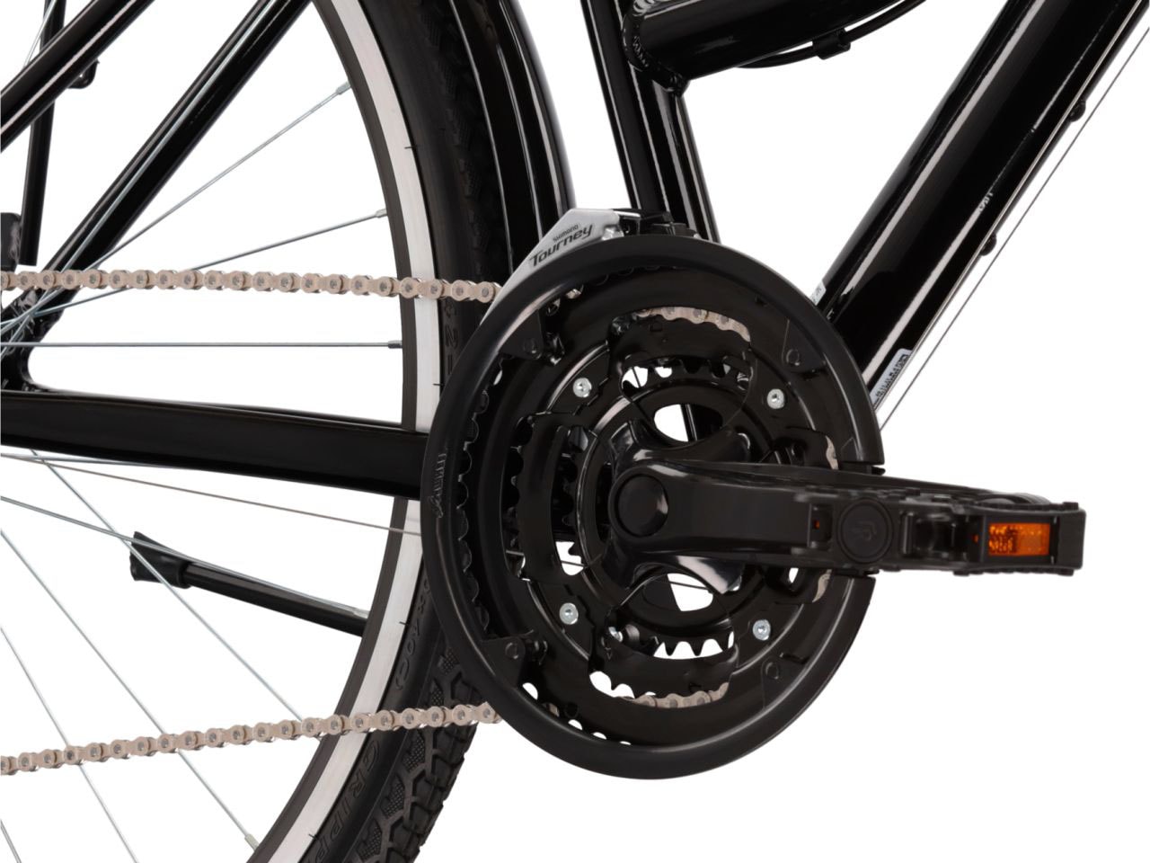 Kross Trekkingrad »KROSS Trekkingrad Trans 1.0 28" schwarz«, 21 Gang, Shimano, TOURNEY TY300 Schaltwerk, Kettenschaltung