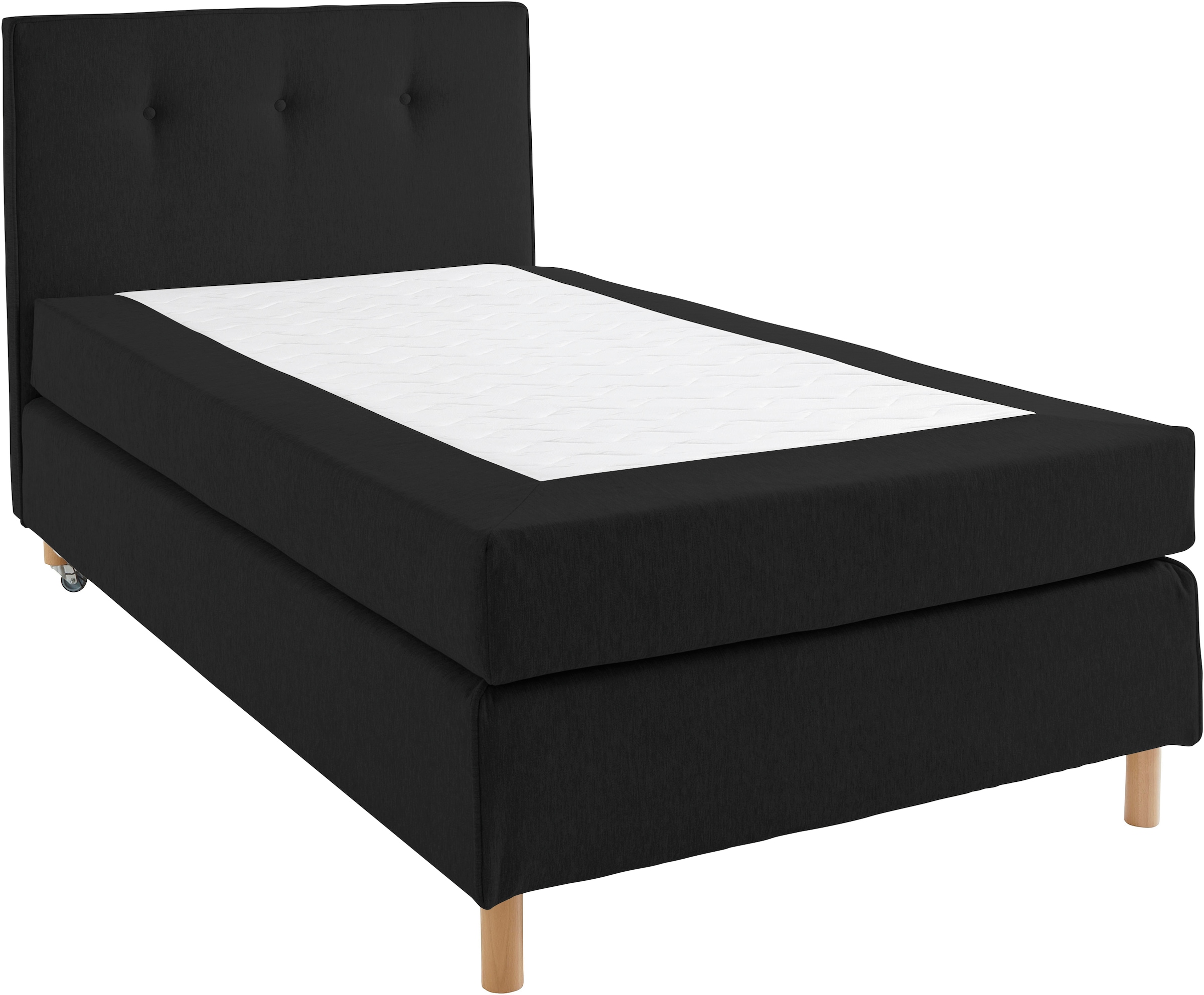 Home affaire Boxspringbett »Heimatblick 100x200cm beliebig erweiterbar zu Doppel- und Familienbett«, Einzelbett, Hotelbett erhältlich in H2,H3 & H4