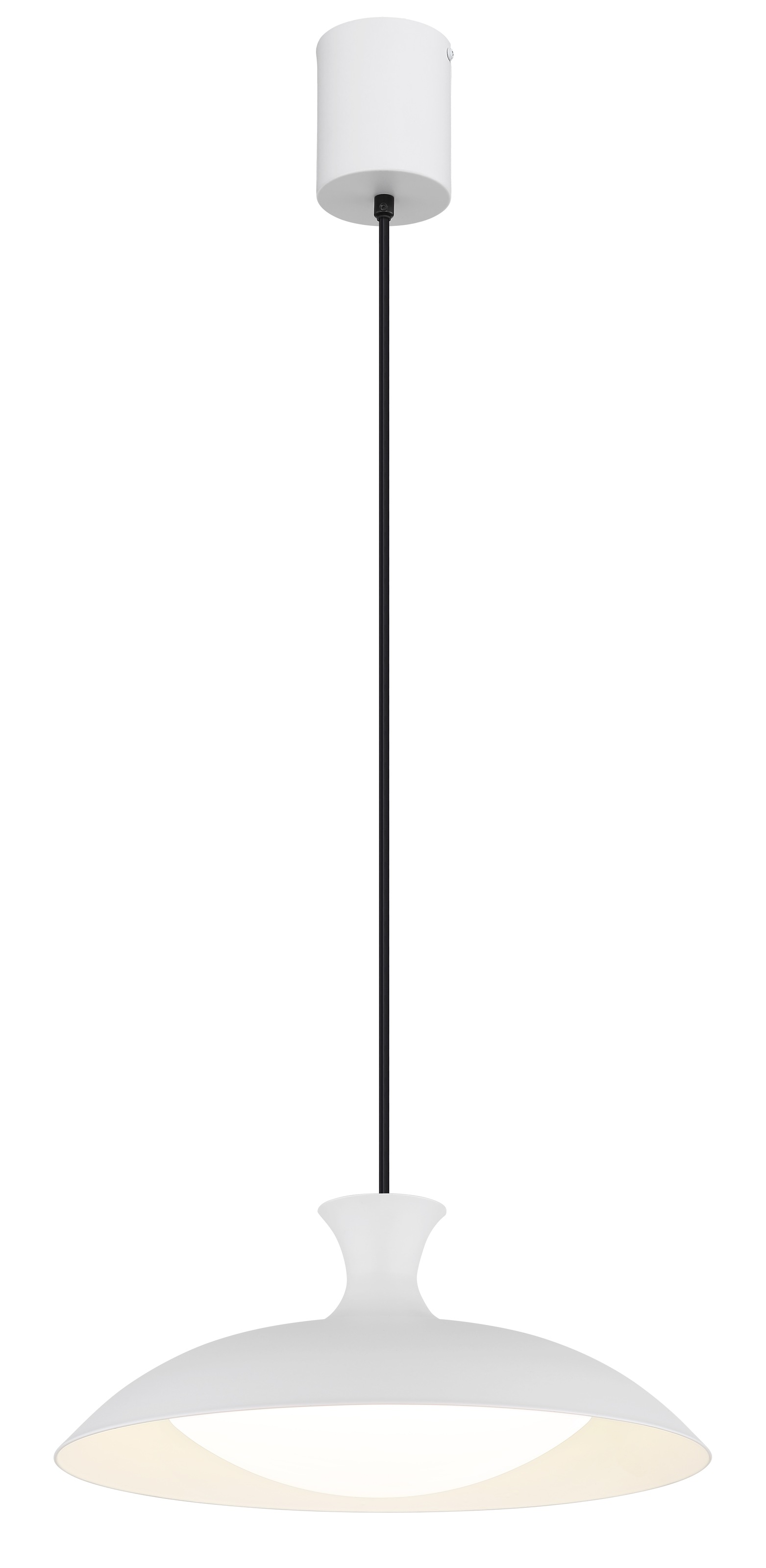 GLOBO LIGHTING Hängeleuchte "ROCHA", weiß matt, 1, Ø 40cm H: 150cm, 1 Stk., Leuchten, LED Hängeleuchte für Esszimmer weiß modern, Hängeleuchte