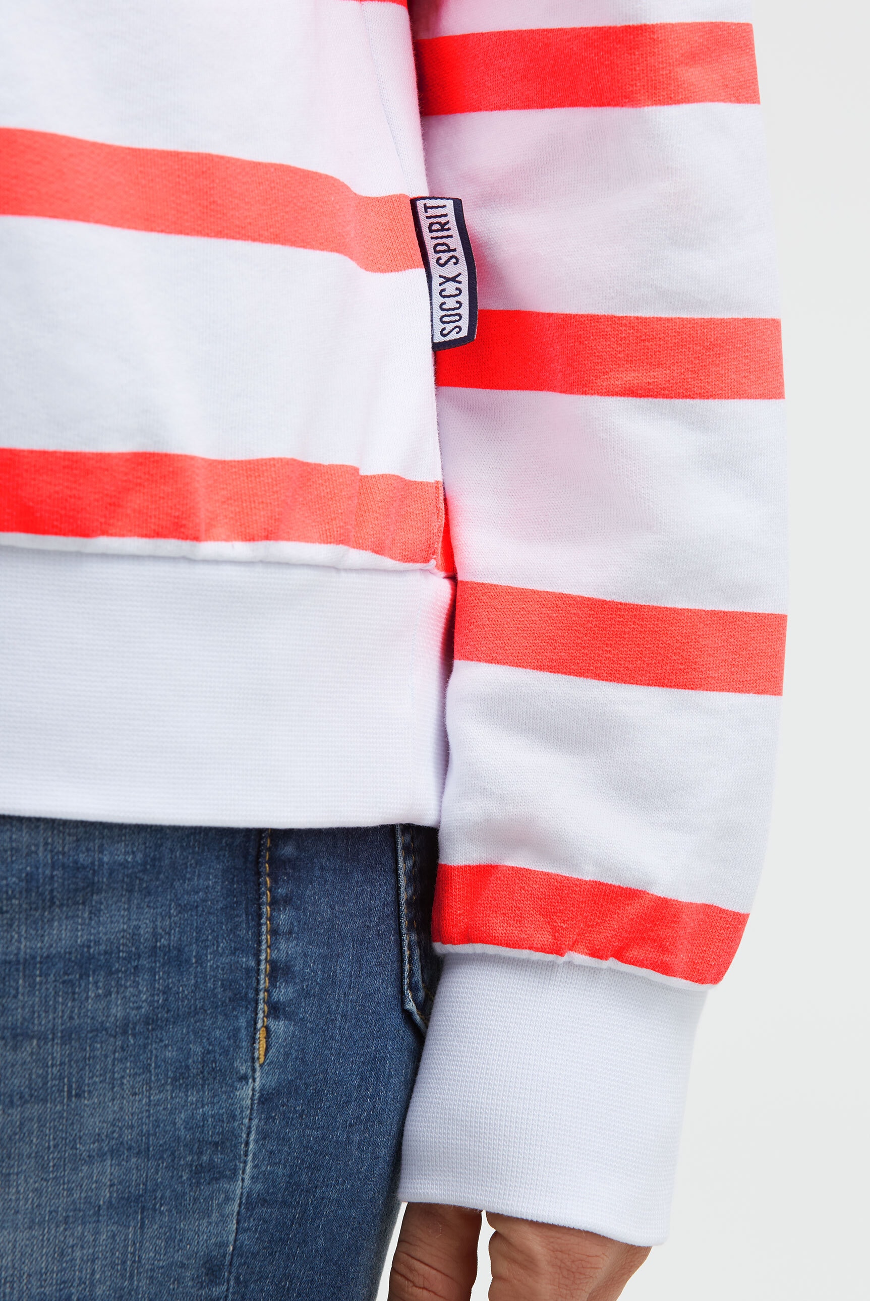 SOCCX Sweater , mit Logo-Stickerei
