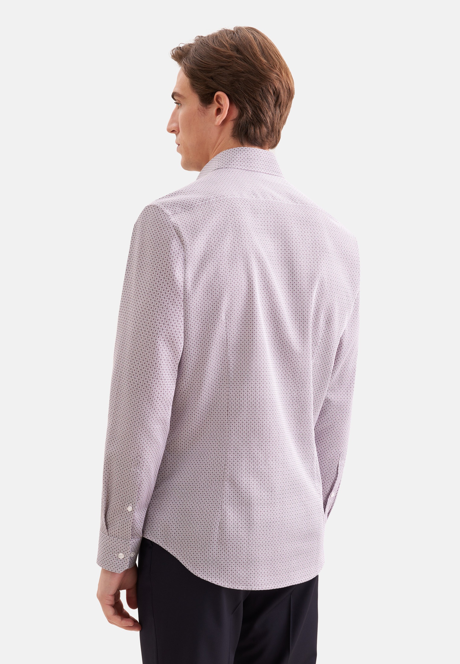 seidensticker Businesshemd »Schwarze Rose« Shaped 1/1 Kentkragen Druck
